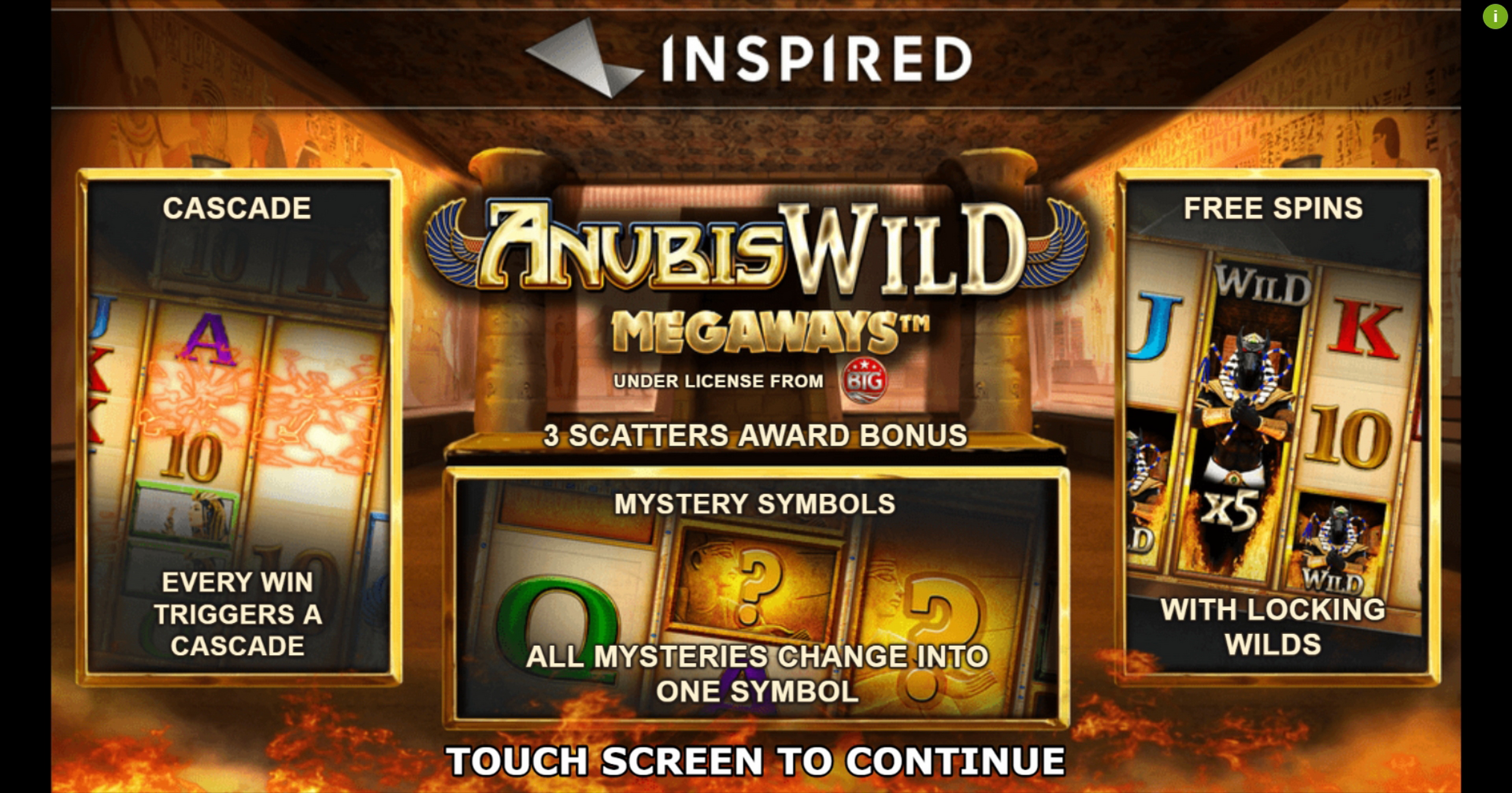 Play Anubis Wild Megaways Free Casino Slot Game by Inspired Gaming