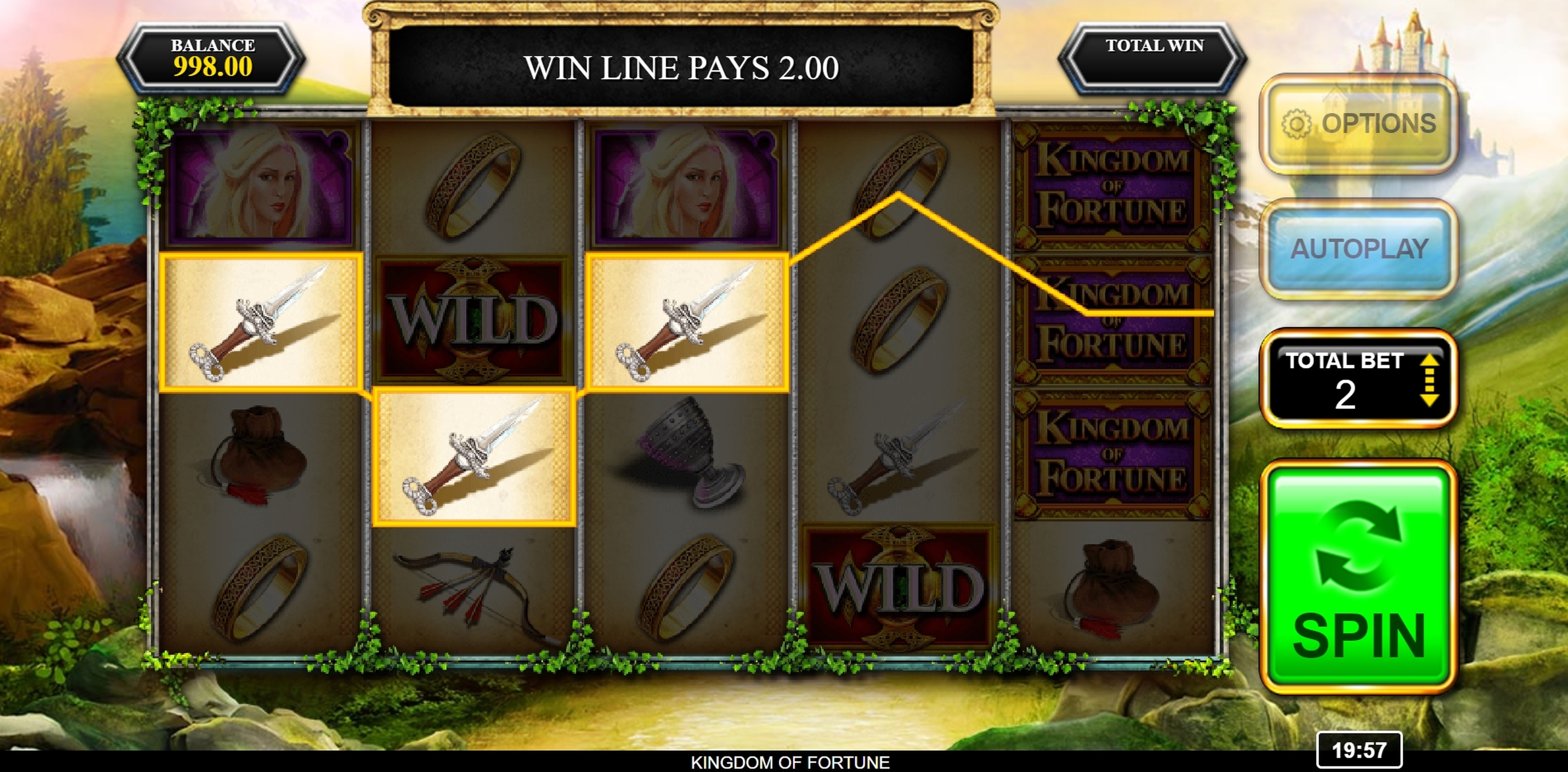 Win Money in Kingdom of Fortune Free Slot Game by Inspired Gaming