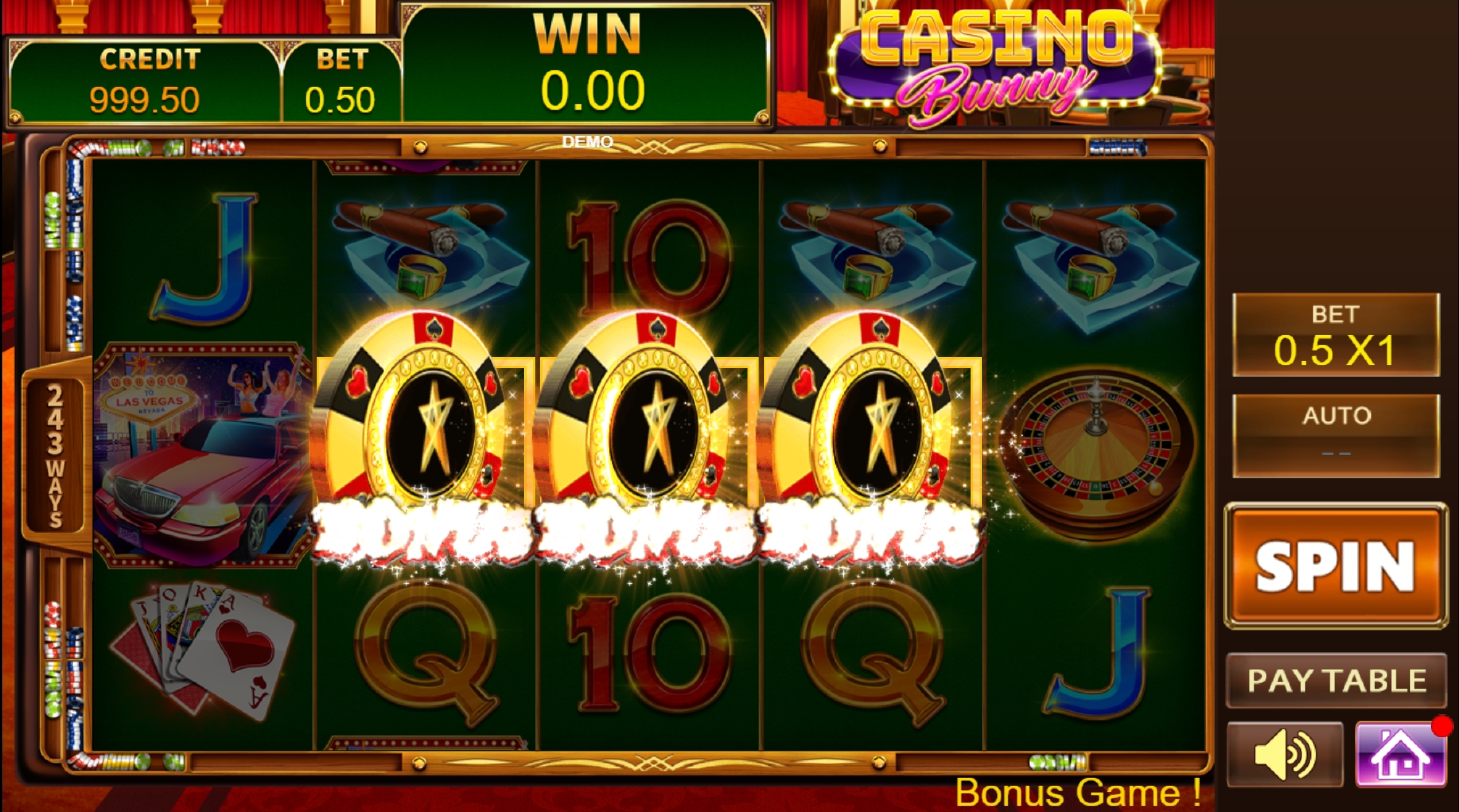 Win Money in Casino Bunny Free Slot Game by PlayStar