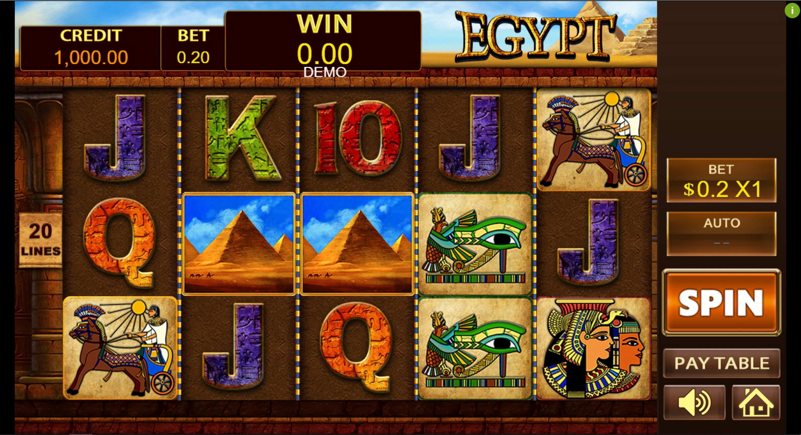Reels in Egypt Slot Game by PlayStar