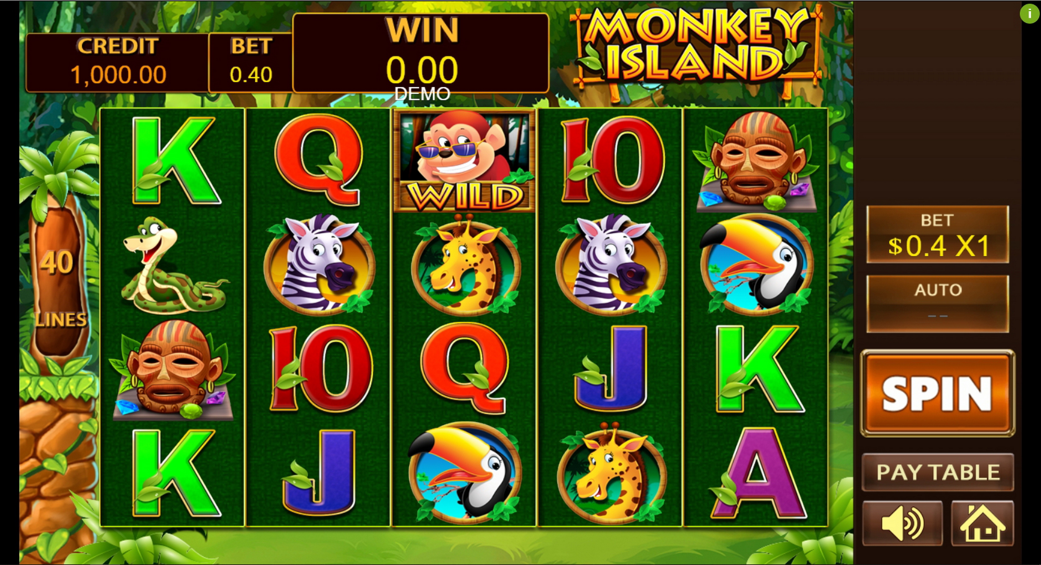 Reels in Monkey Island Slot Game by PlayStar