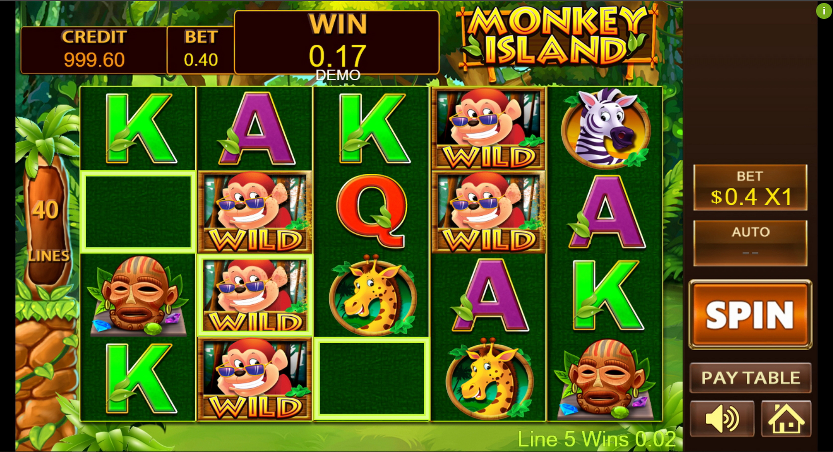 Win Money in Monkey Island Free Slot Game by PlayStar