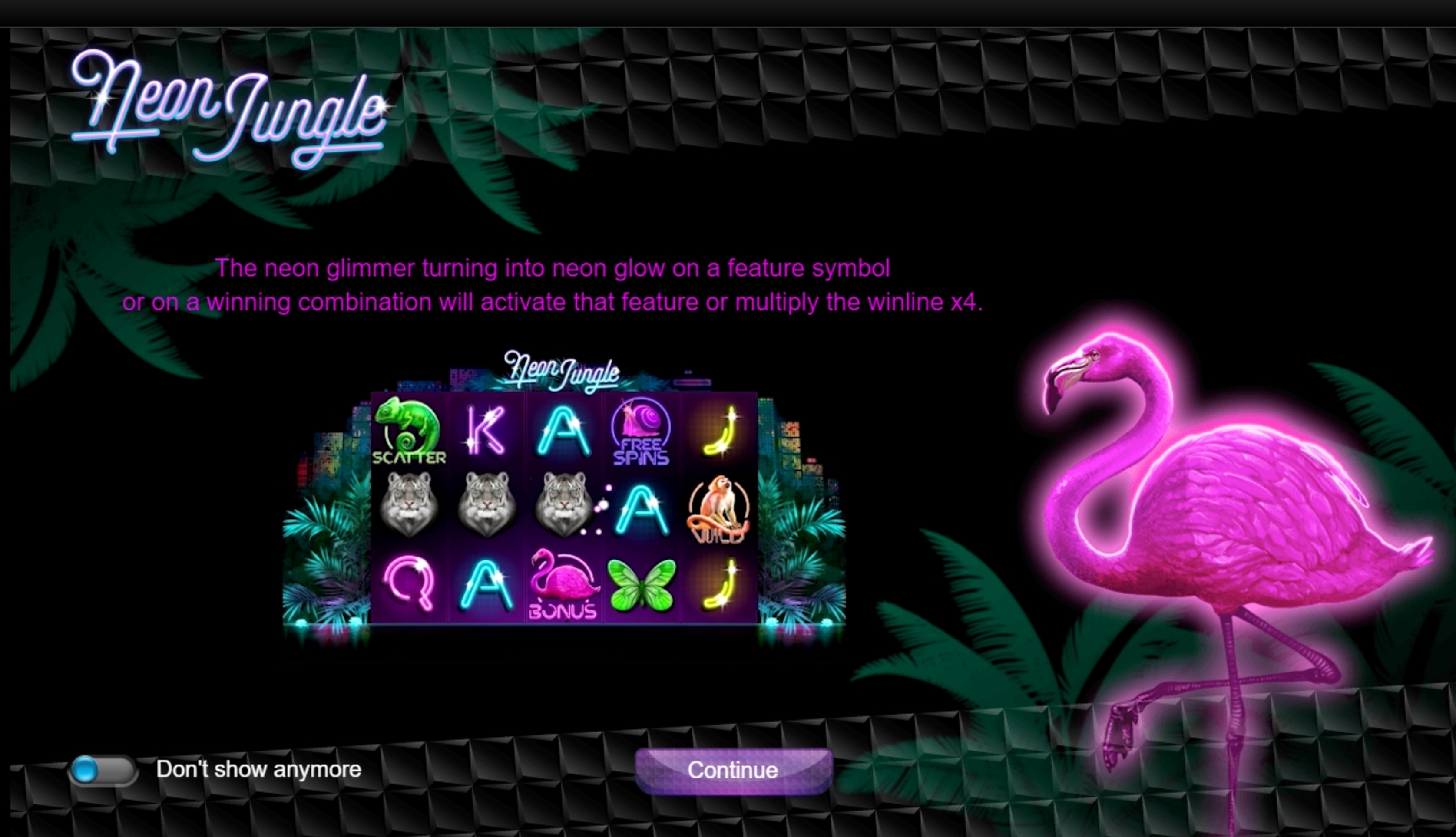 Play Neon Jungle Free Casino Slot Game by Iron Dog Studios