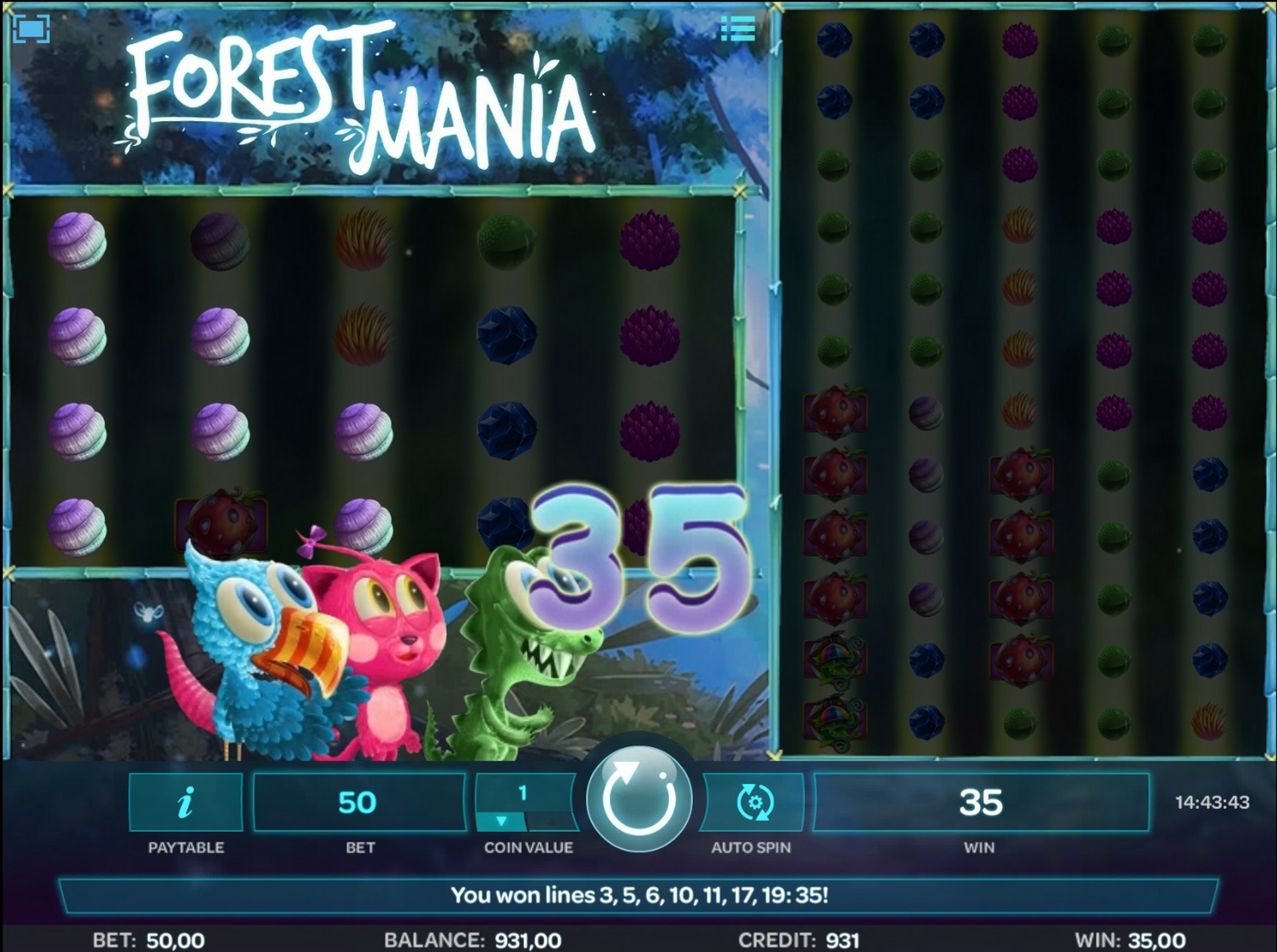 Win Money in Forest Mania Free Slot Game by iSoftBet