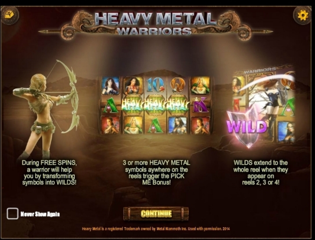 Play Heavy Metal Warriors Free Casino Slot Game by iSoftBet
