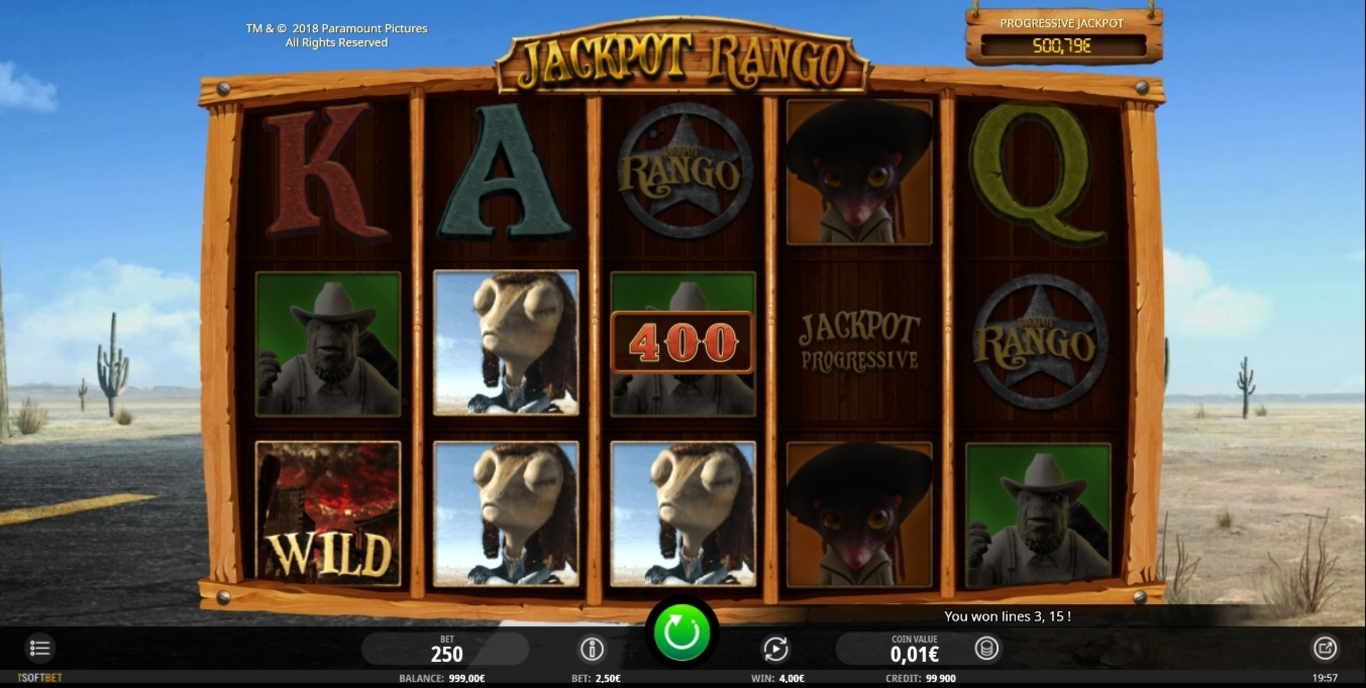 Win Money in Jackpot Rango Free Slot Game by iSoftBet