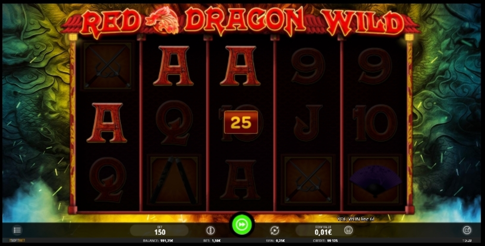 Win Money in Red Dragon Wild Free Slot Game by iSoftBet
