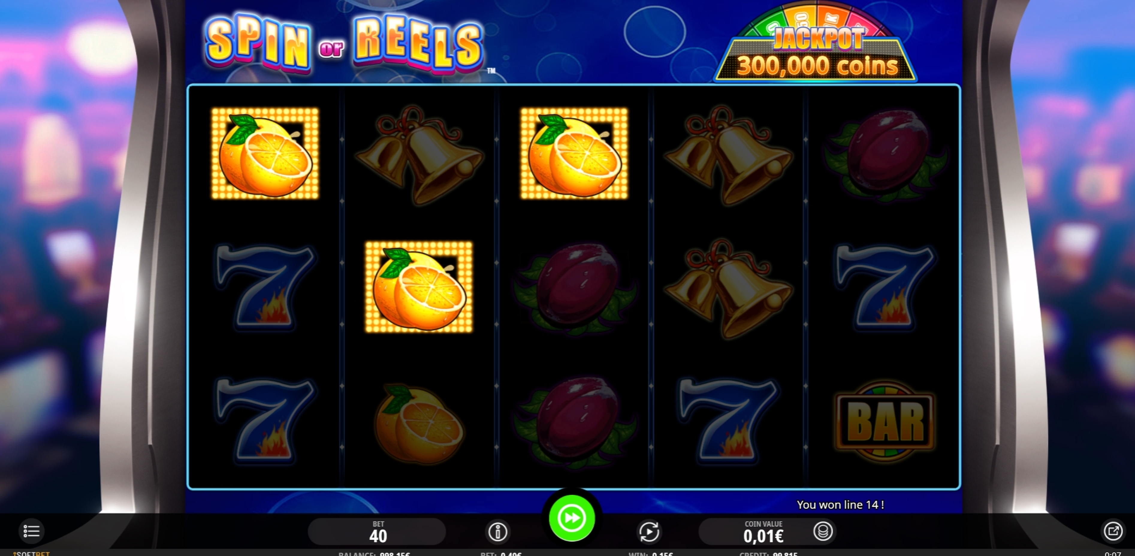 Win Money in Spin or Reels Free Slot Game by iSoftBet