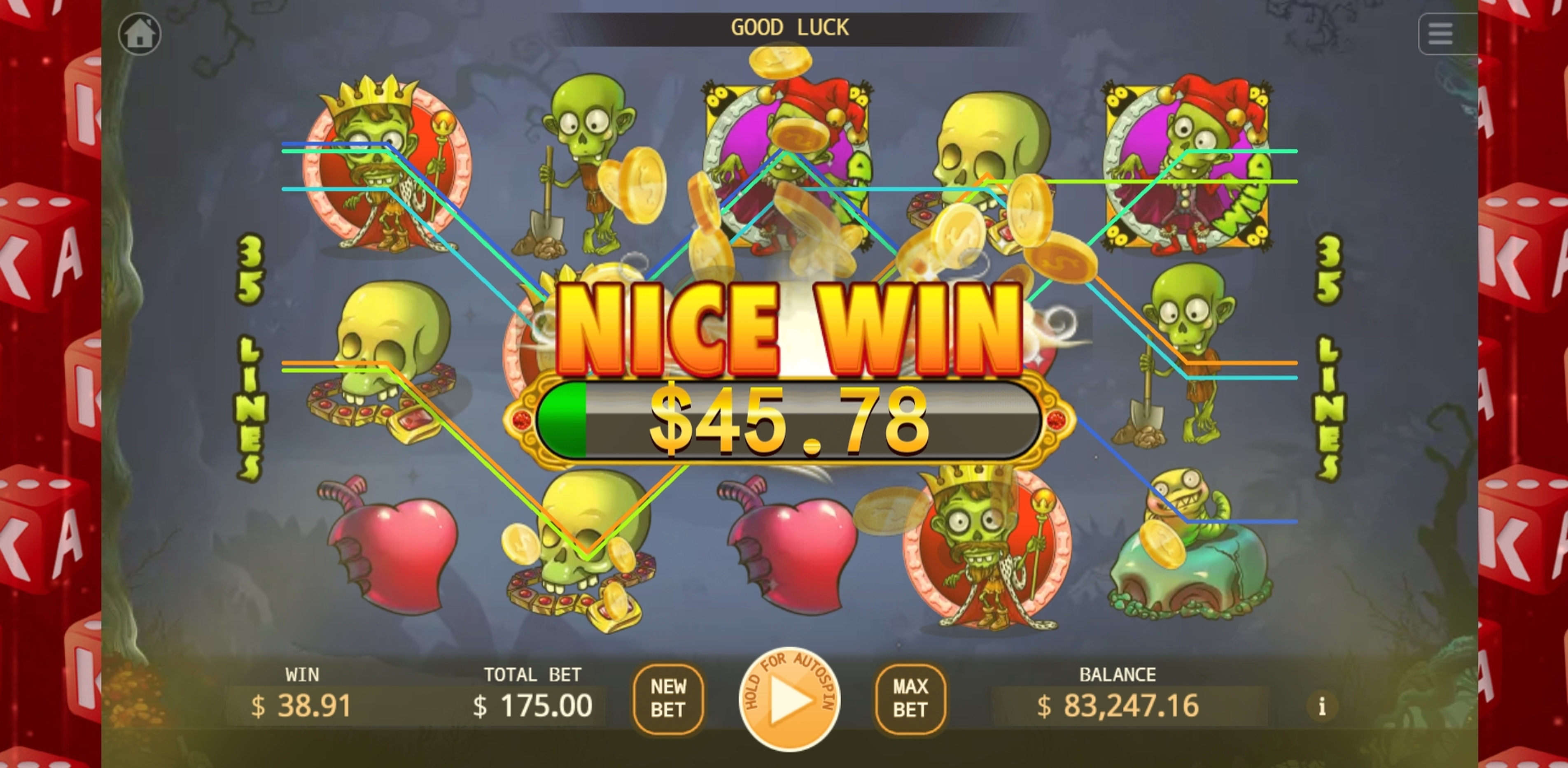 Win Money in Zombie Land Free Slot Game by KA Gaming