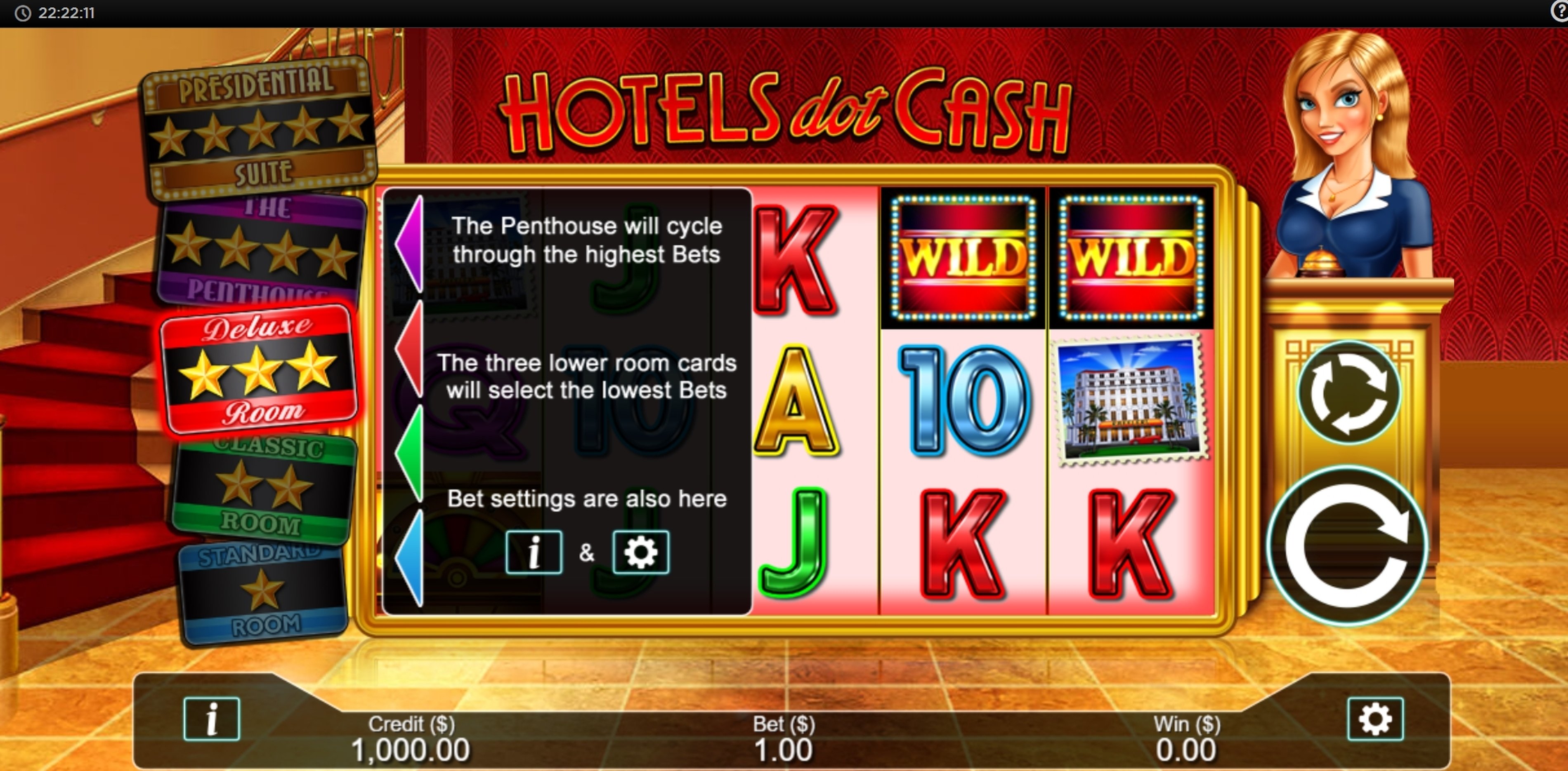 Reels in Hotels Dot Cash Slot Game by Live 5 Gaming