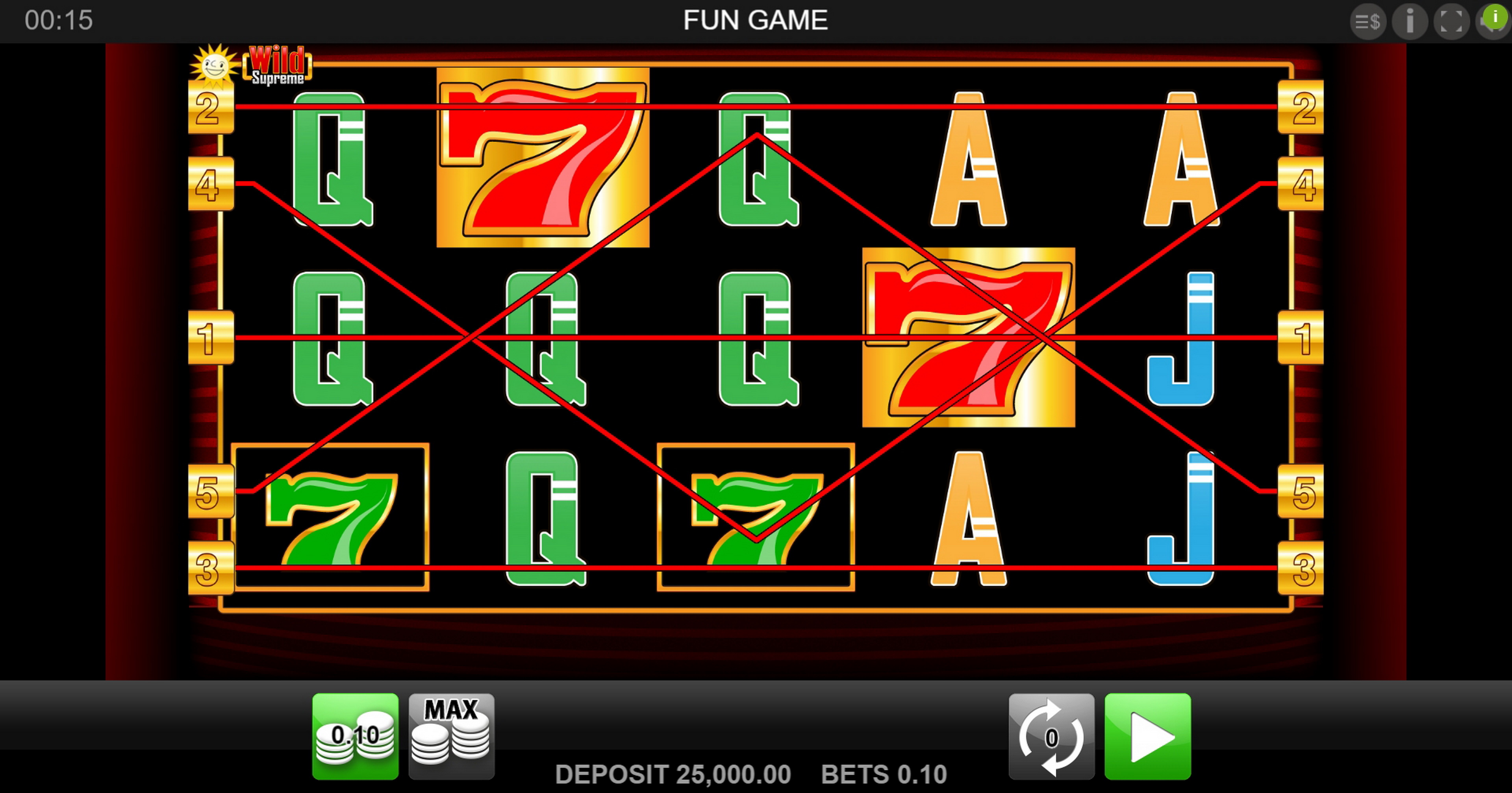 Reels in Wild Supreme HD Slot Game by Merkur Gaming