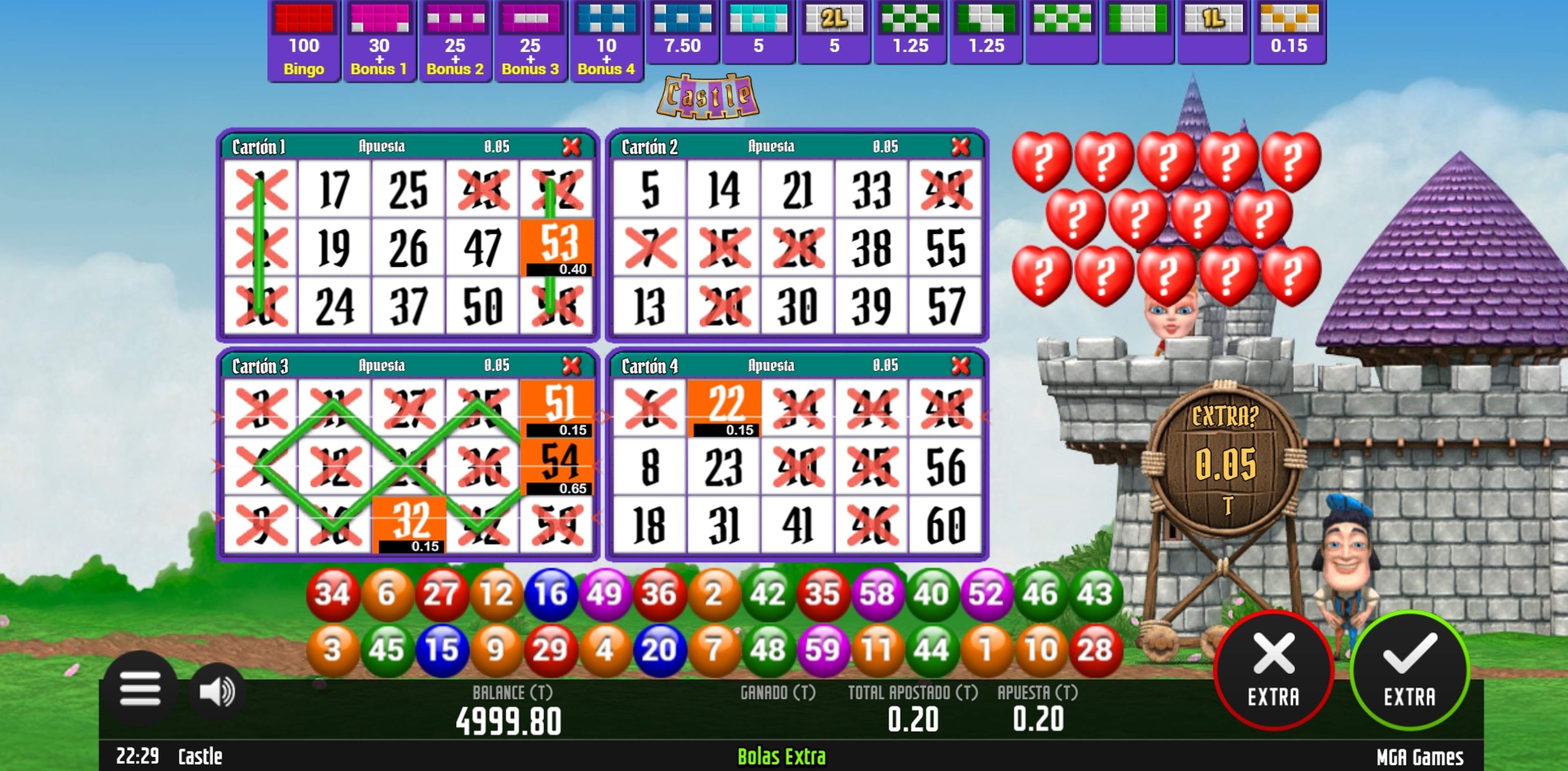Win Money in Castle Bingo Free Slot Game by MGA