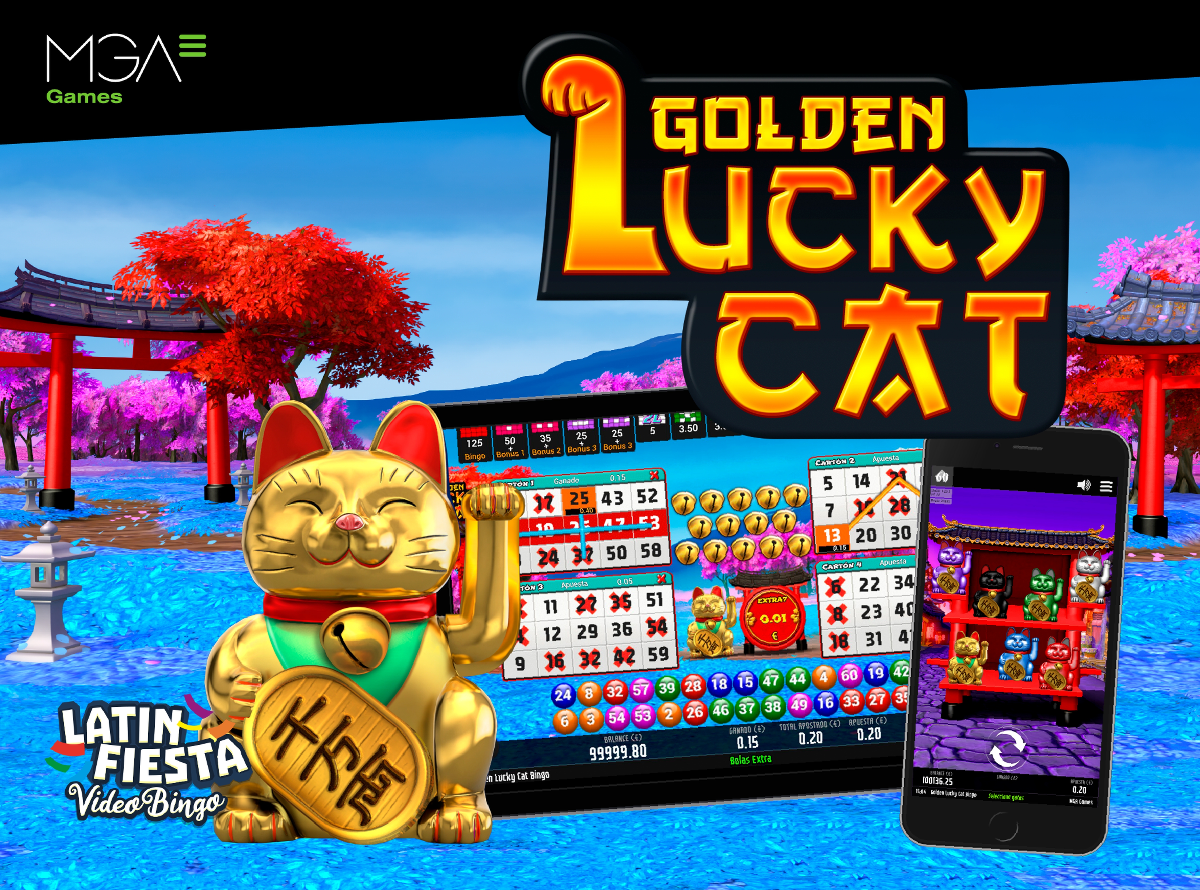 Golden Lucky Cat Bingo demo