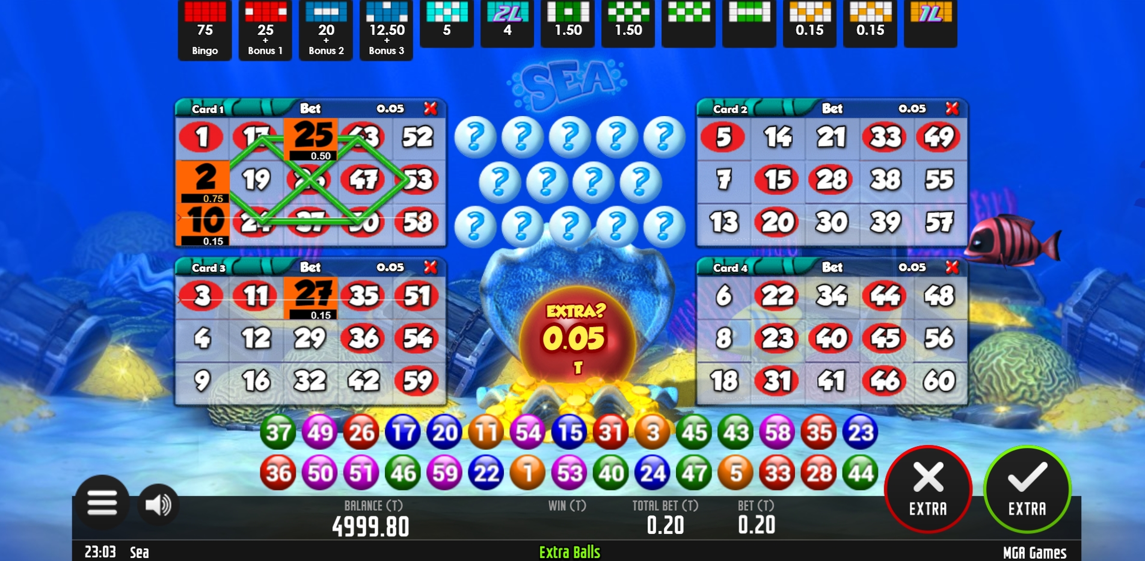 Win Money in Sea Bingo Free Slot Game by MGA