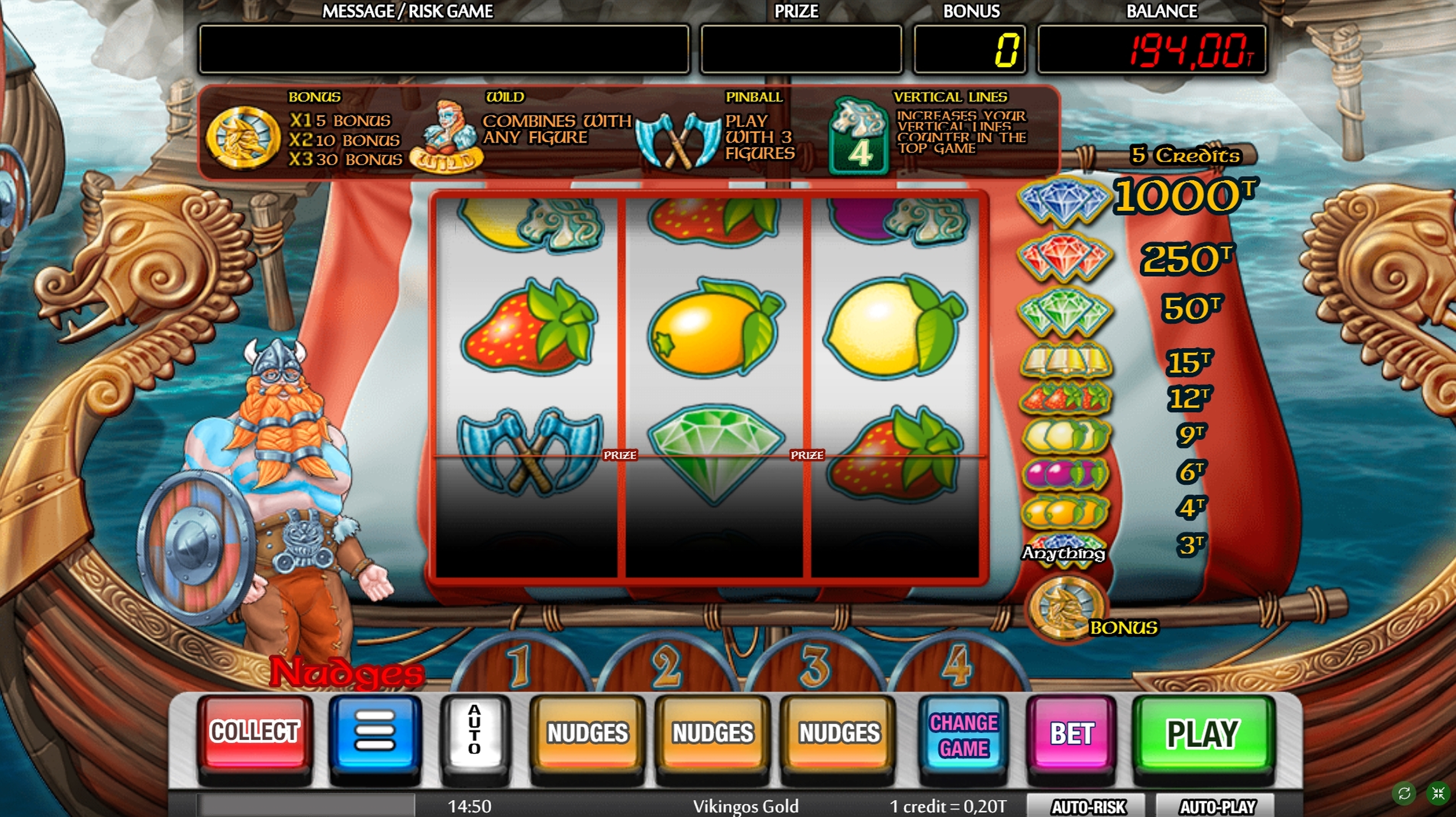 Win Money in Vikingos Gold Free Slot Game by MGA