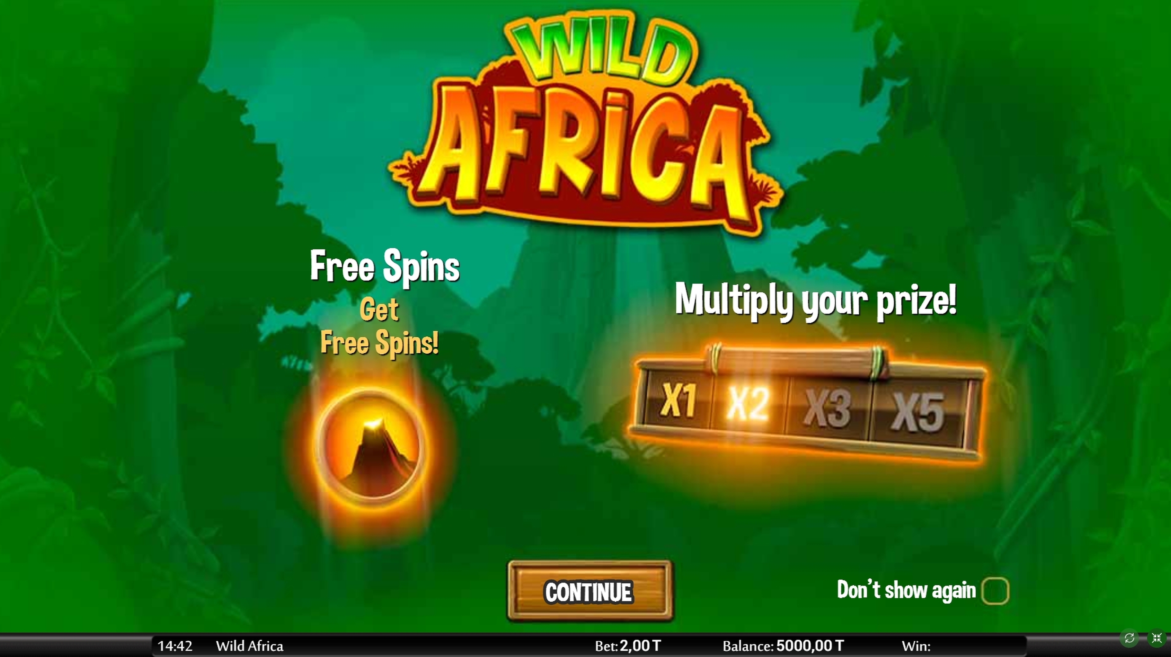 Play Wild Africa Free Casino Slot Game by MGA