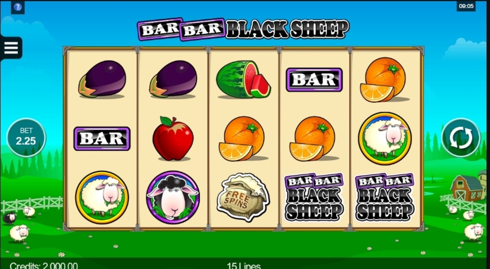 Reels in Bar Bar Black Sheep Slot Game by Microgaming