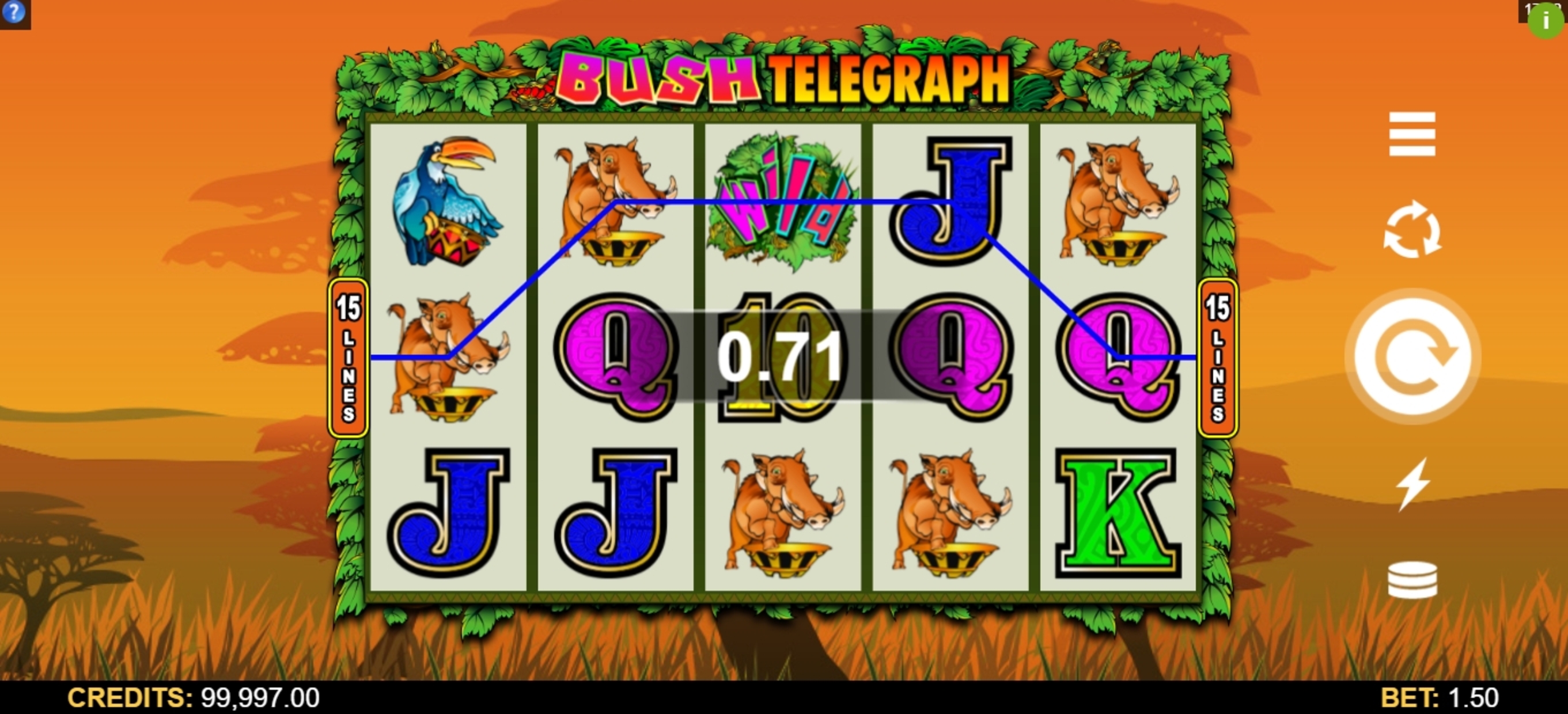 Win Money in Bush Telegraph Free Slot Game by Microgaming