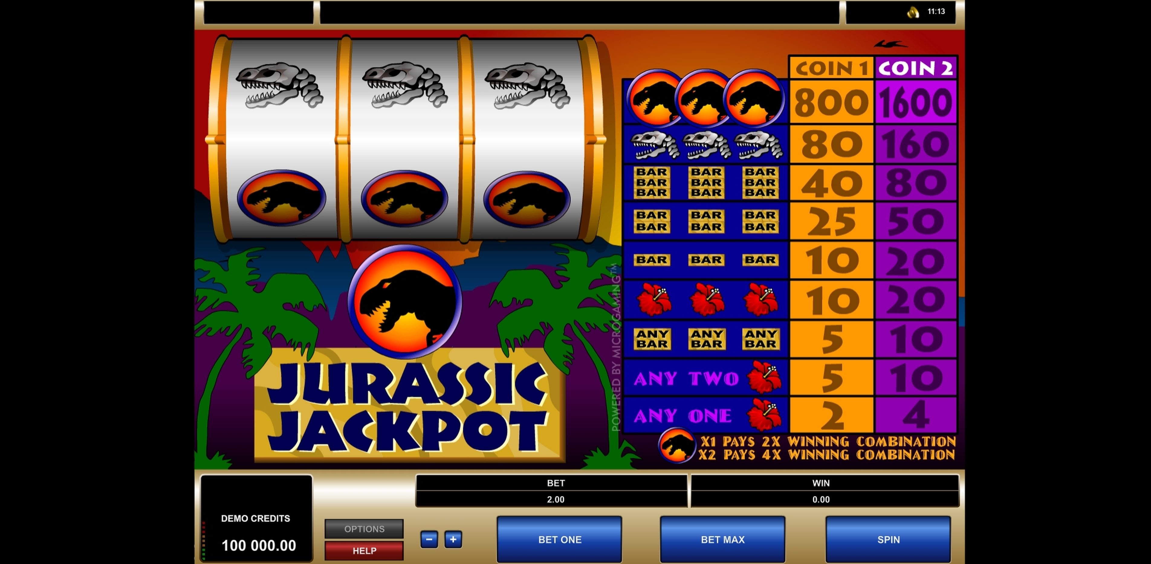 Reels in Jurassic Jackpot Slot Game by Microgaming