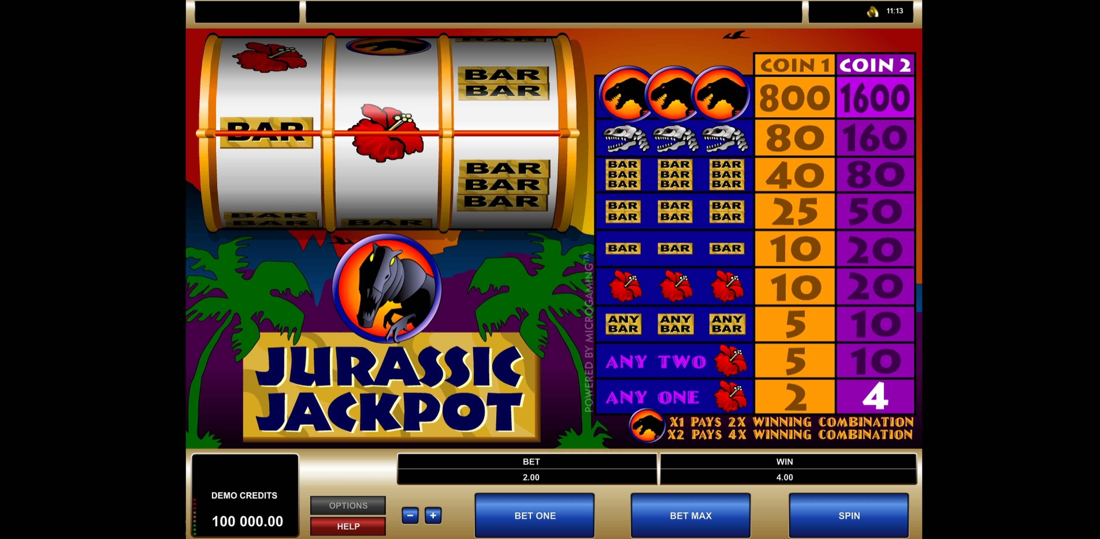 Win Money in Jurassic Jackpot Free Slot Game by Microgaming