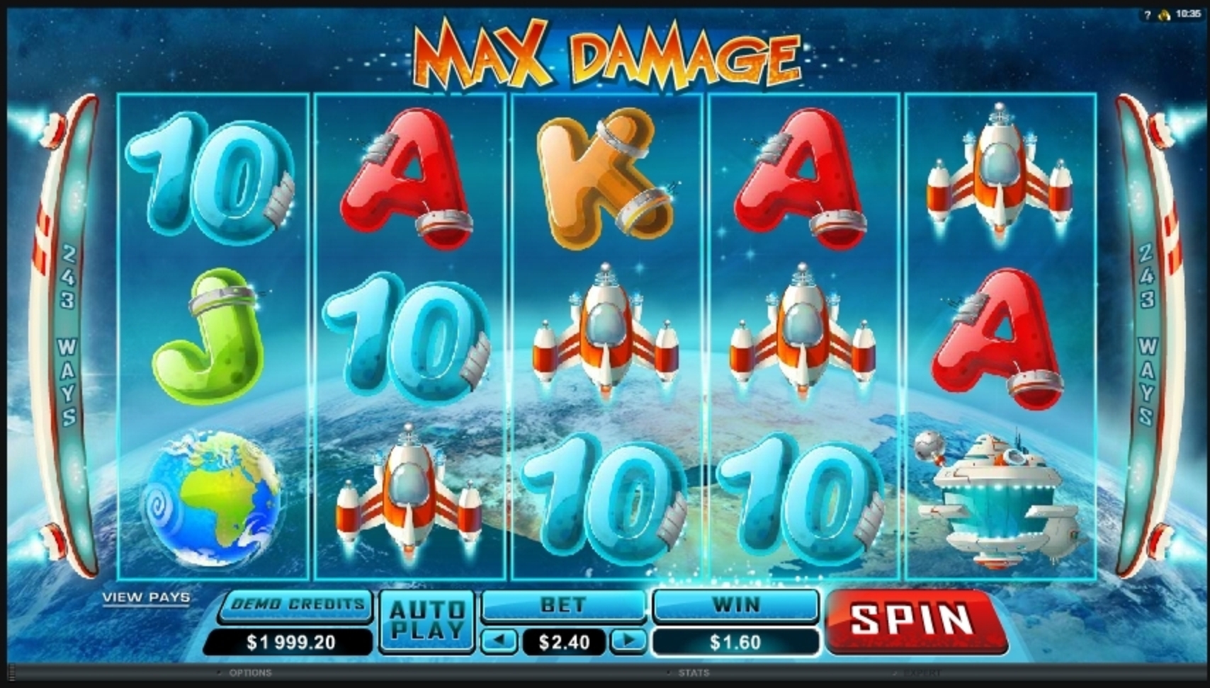 Win Money in Max Damage Free Slot Game by Microgaming