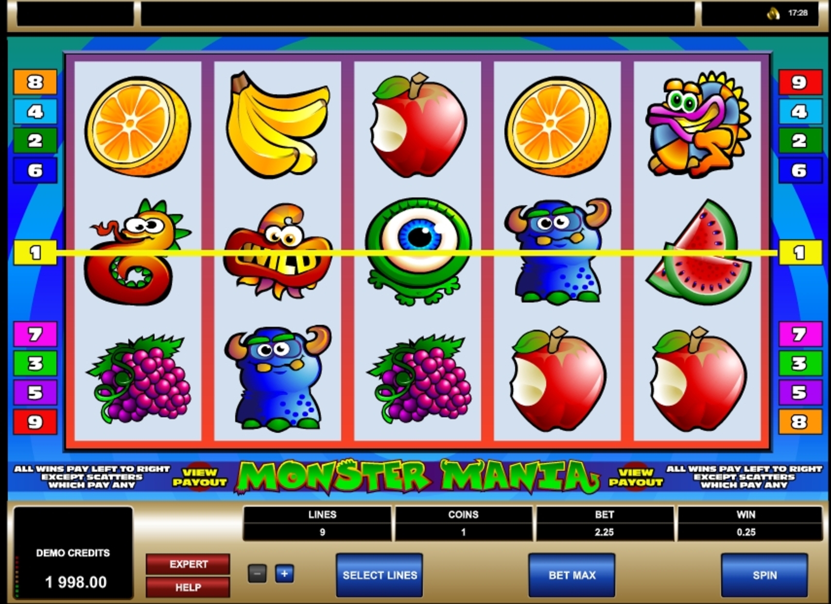 Win Money in Monster Mania Free Slot Game by Microgaming