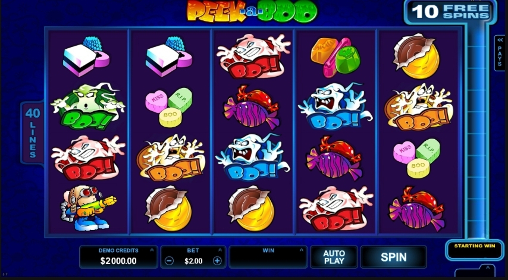Reels in Peek-a-Boo Slot Game by Microgaming