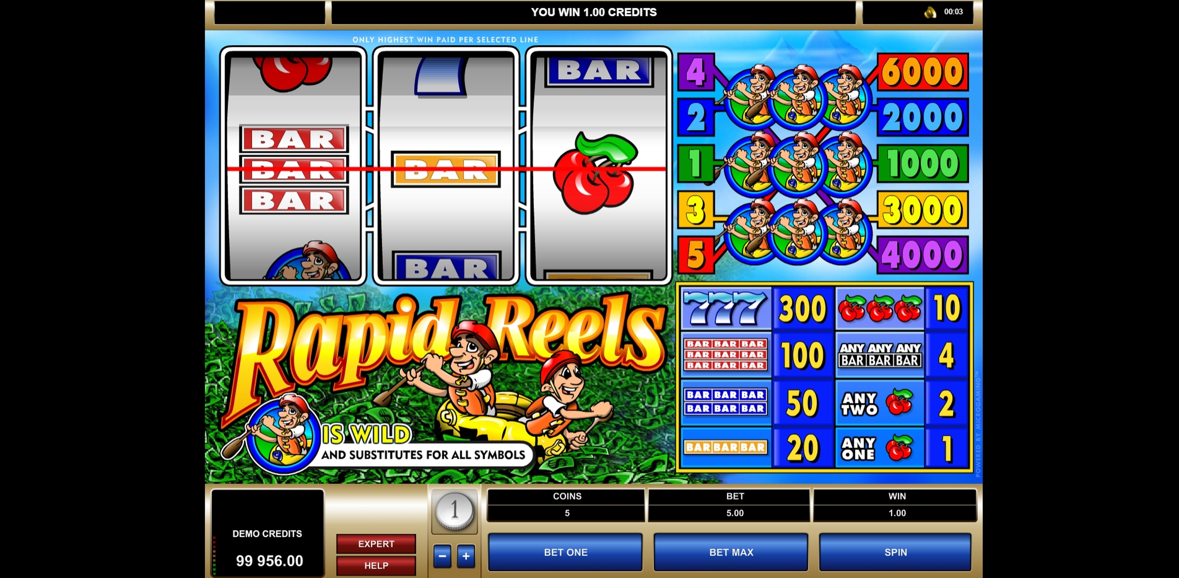 Win Money in Rapid Reels Free Slot Game by Microgaming
