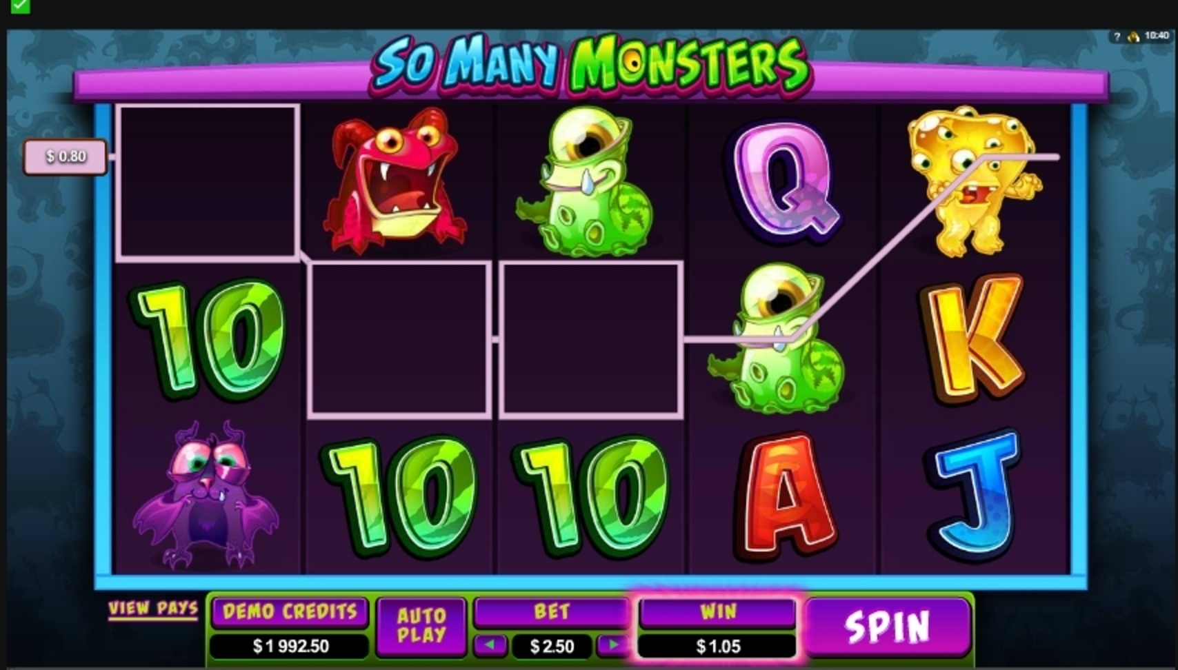 Win Money in So Many Monsters Free Slot Game by Microgaming