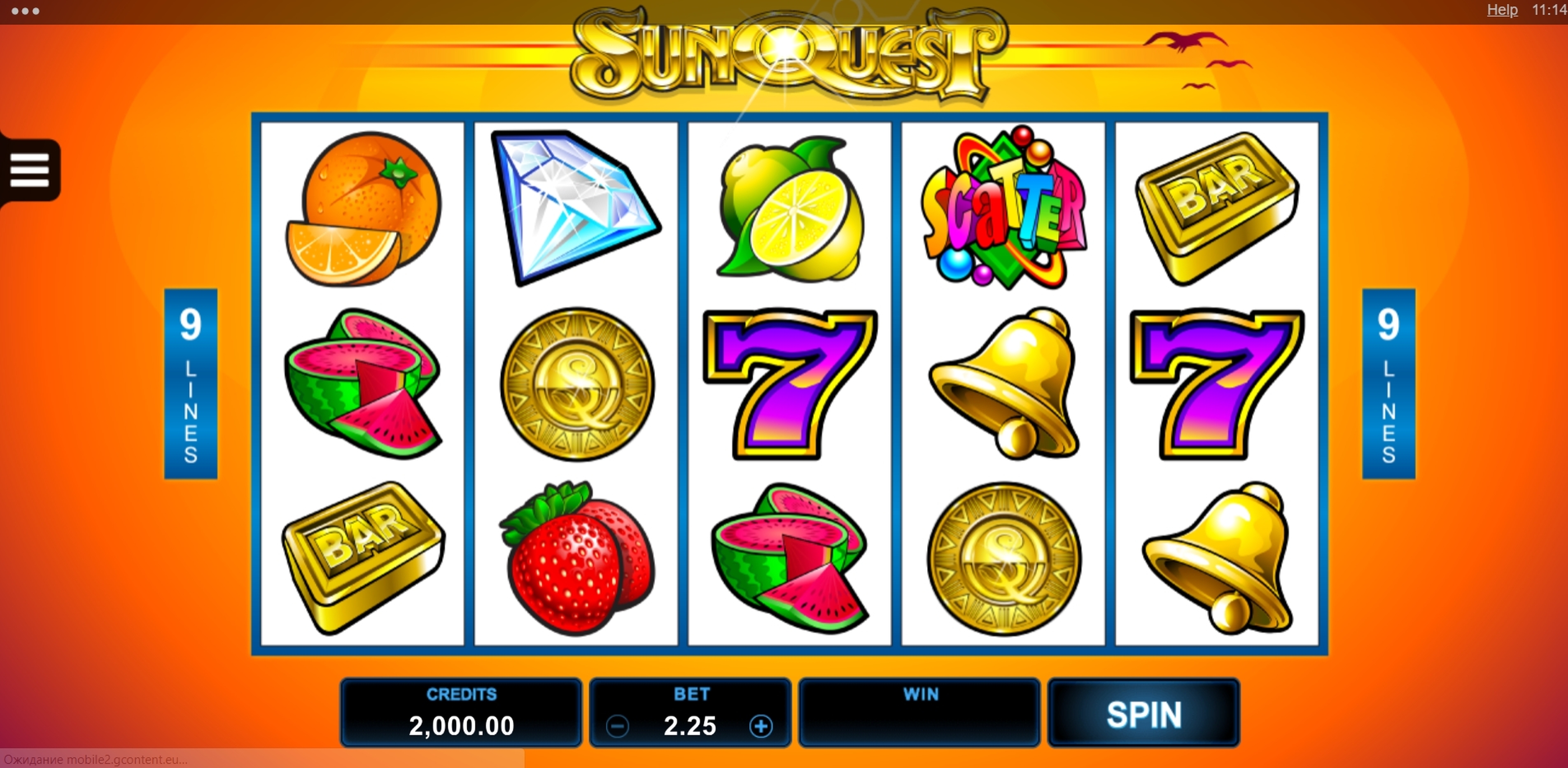 Reels in Sun Quest Slot Game by Microgaming