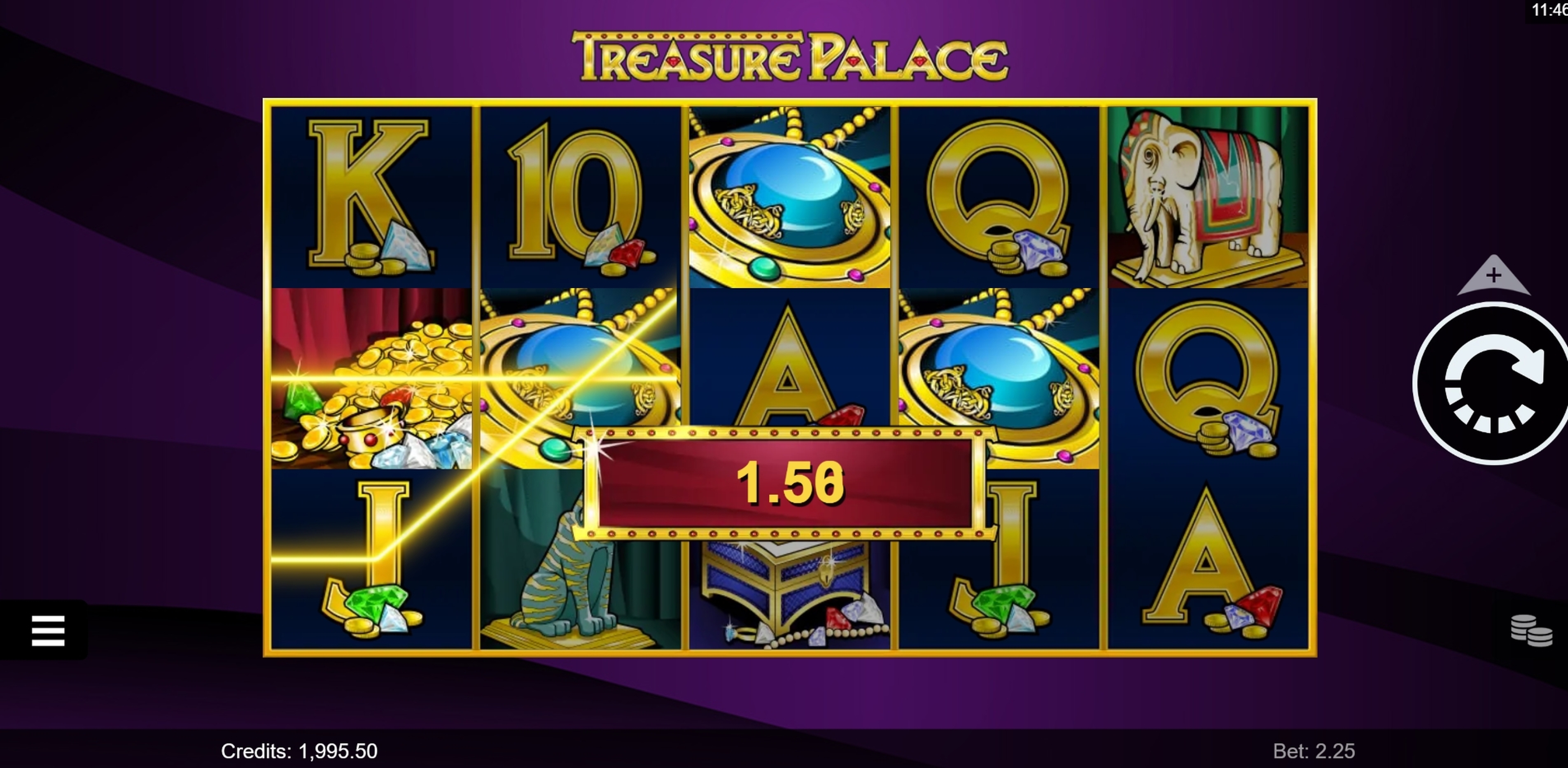 Win Money in Treasure Palace Free Slot Game by Microgaming