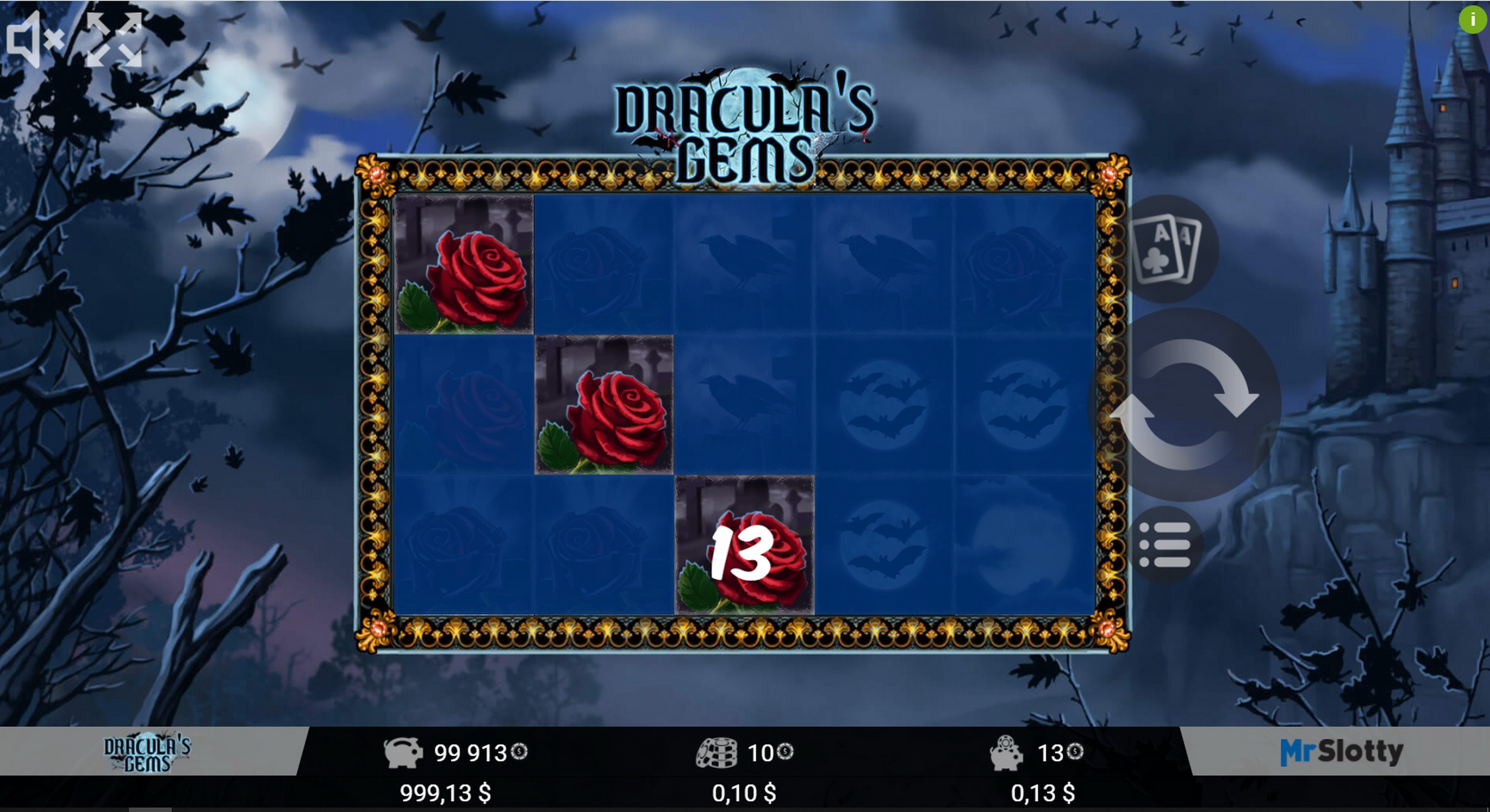 Win Money in Dracula's Gems Free Slot Game by Mr Slotty