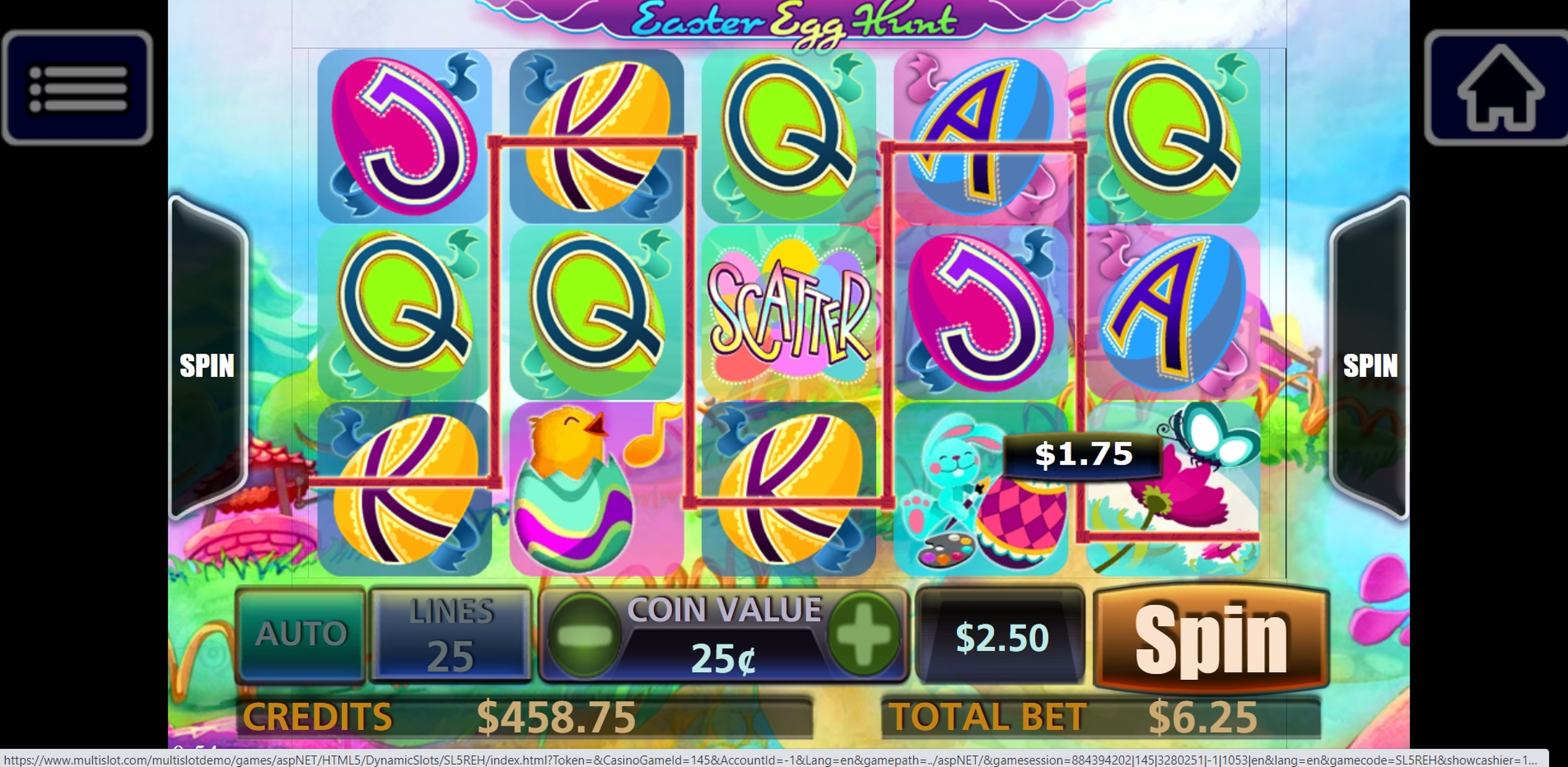 Win Money in Easter Egg Hunt Free Slot Game by Multislot