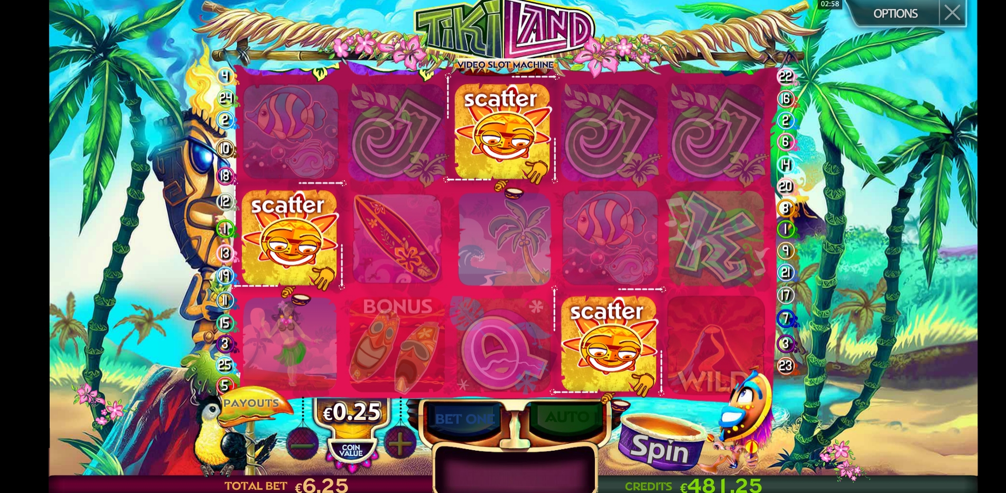 Win Money in Tiki Land Free Slot Game by Multislot