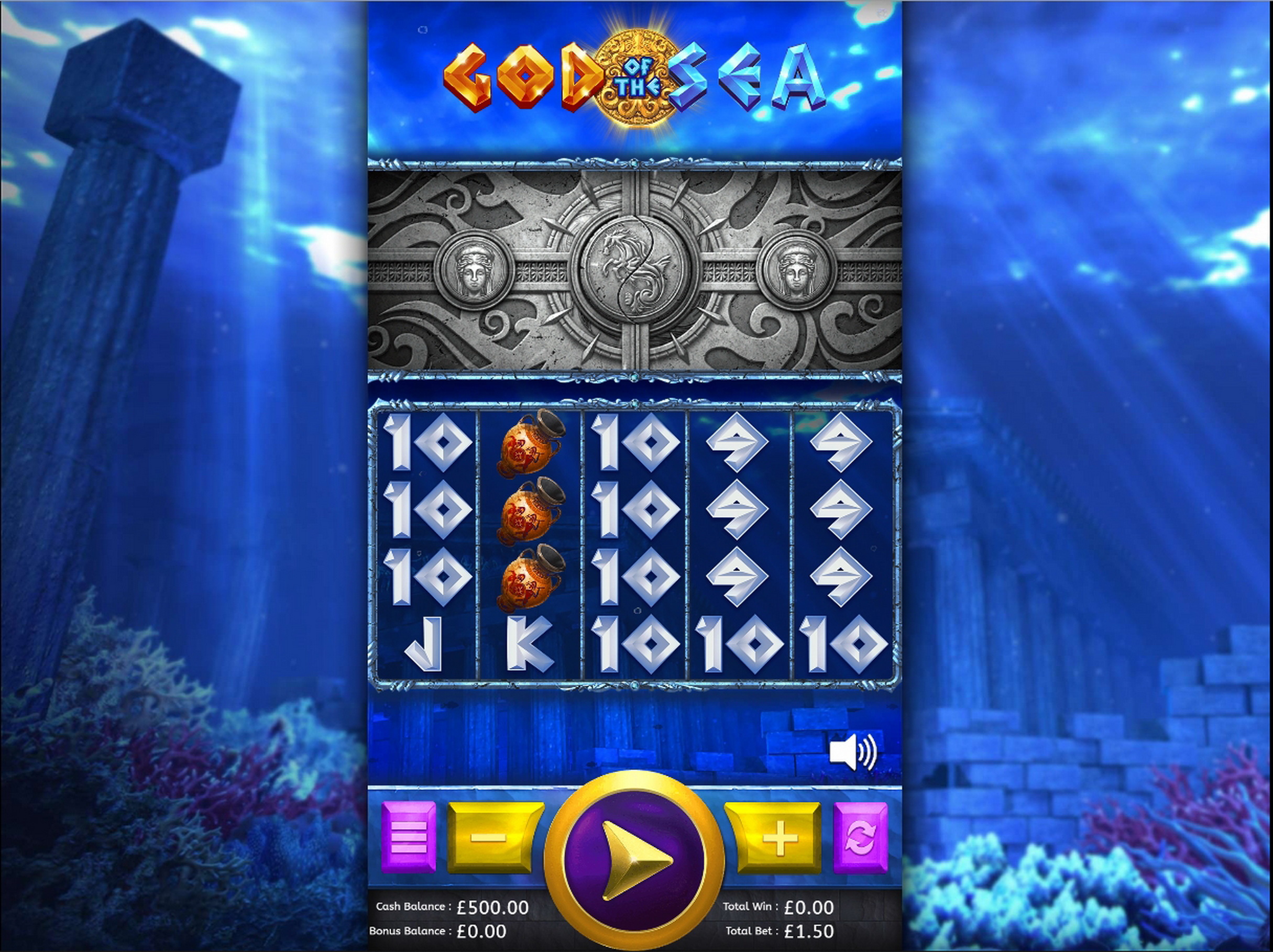 Reels in God of the Sea Slot Game by Markor Technology