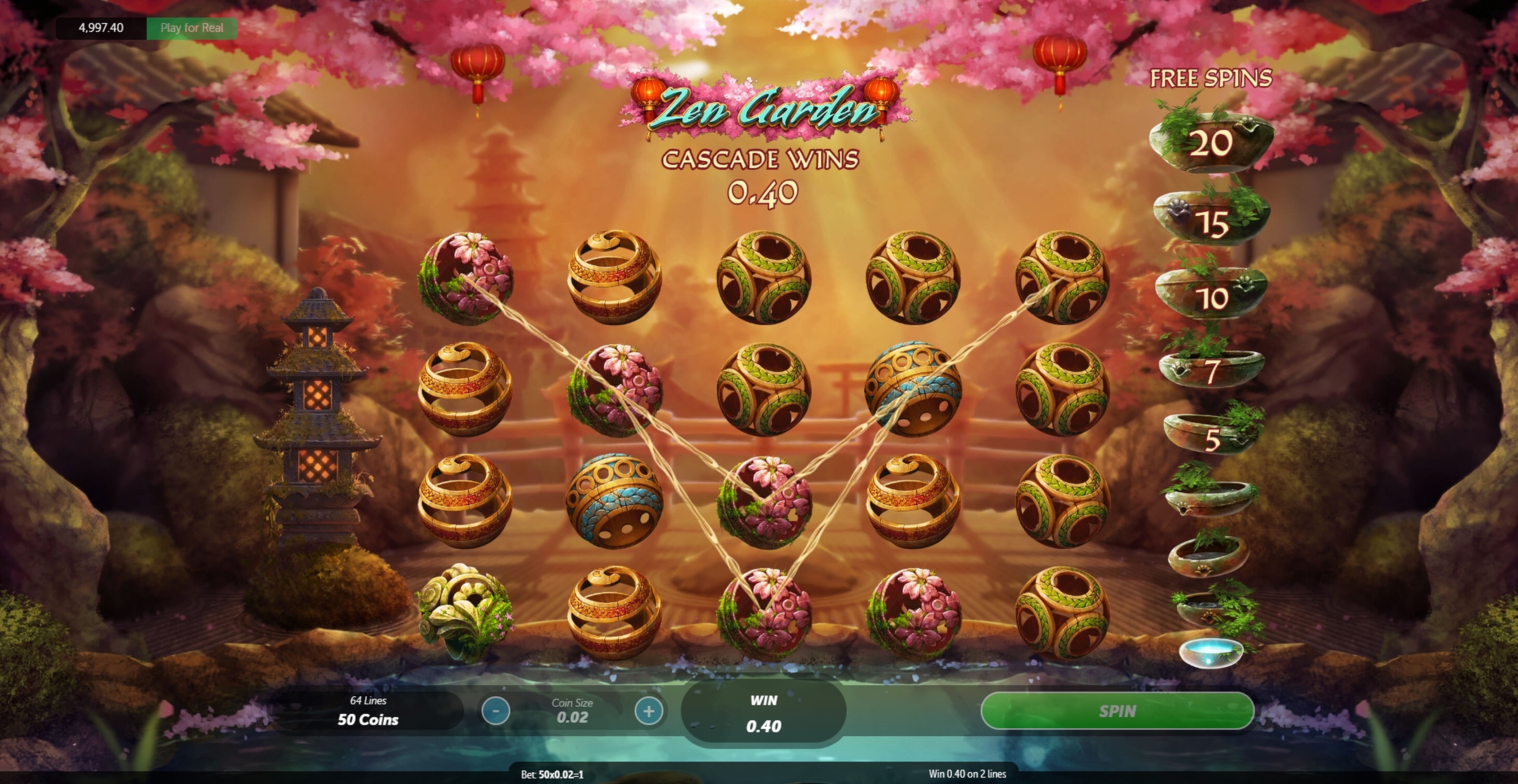 Win Money in Zen Garden Free Slot Game by Netoplay