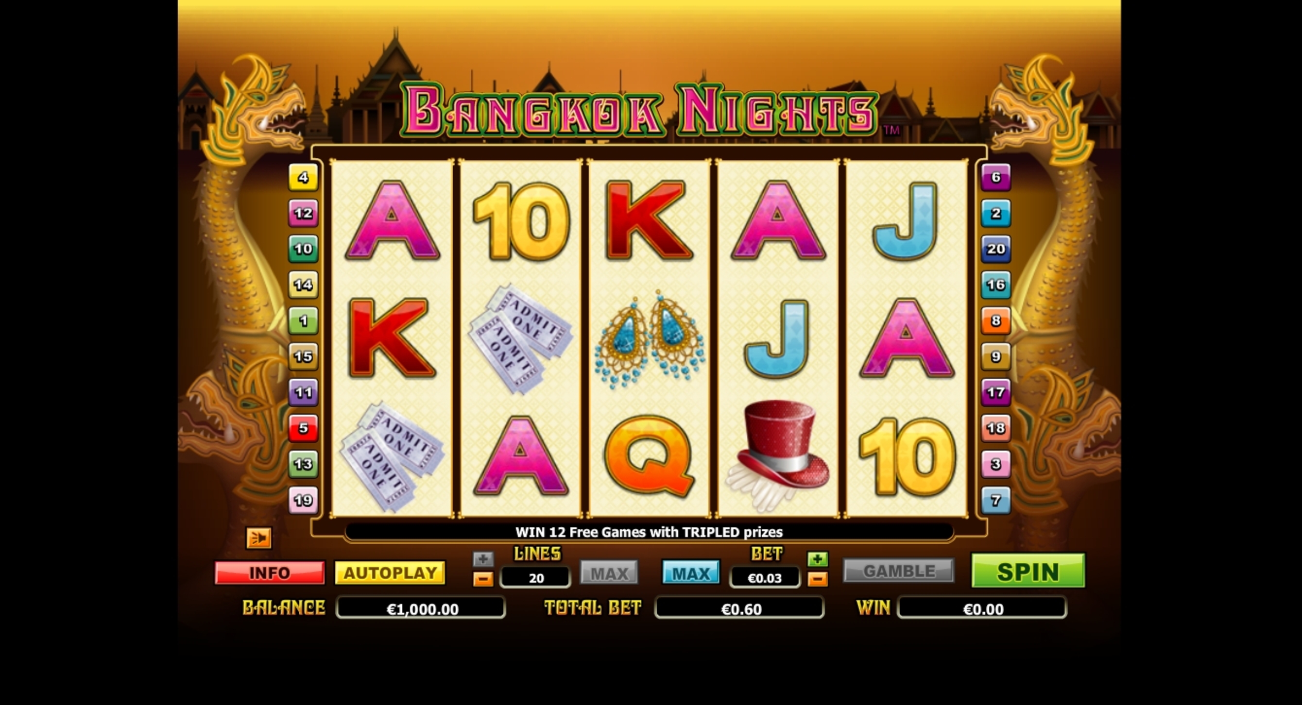 Reels in Bangkok Nights Slot Game by NextGen Gaming
