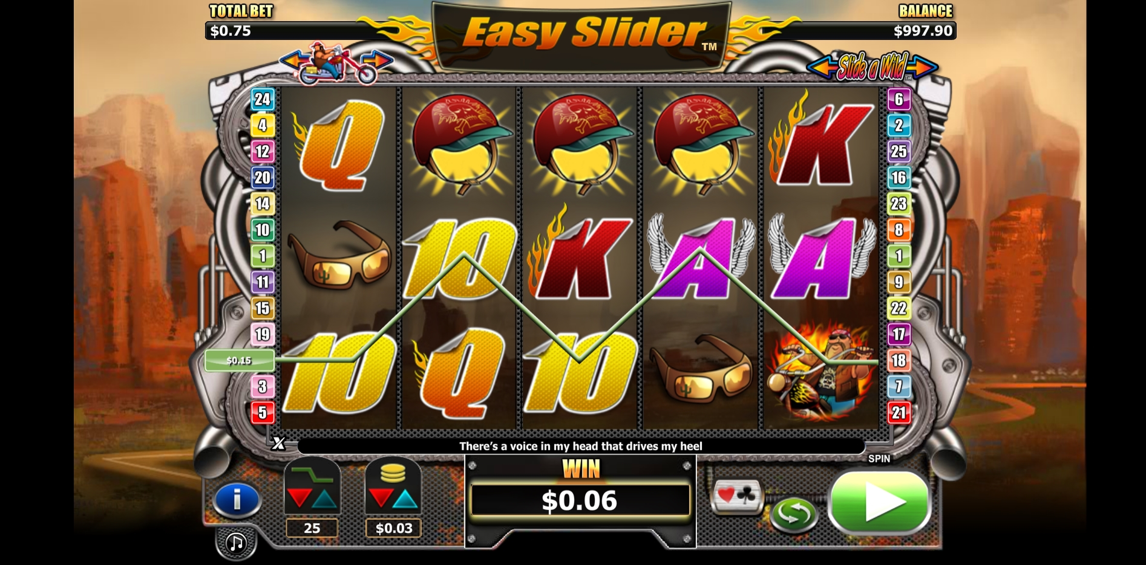 Win Money in Easy Slider Free Slot Game by NextGen Gaming