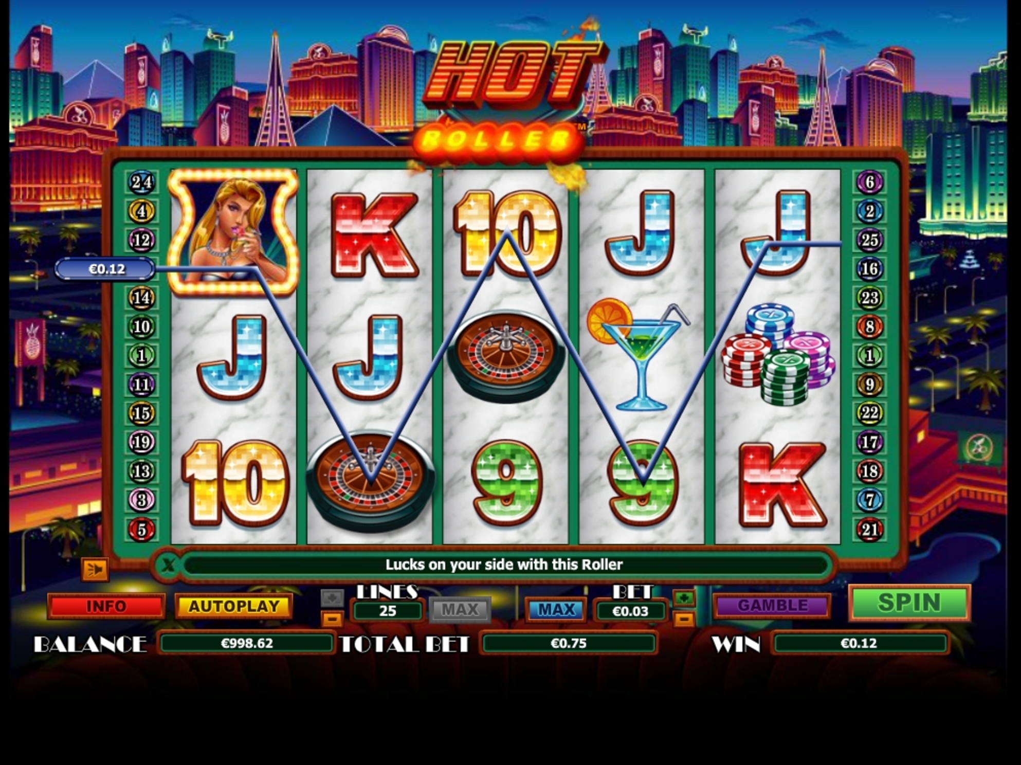 Win Money in Hot Roller Free Slot Game by NextGen Gaming