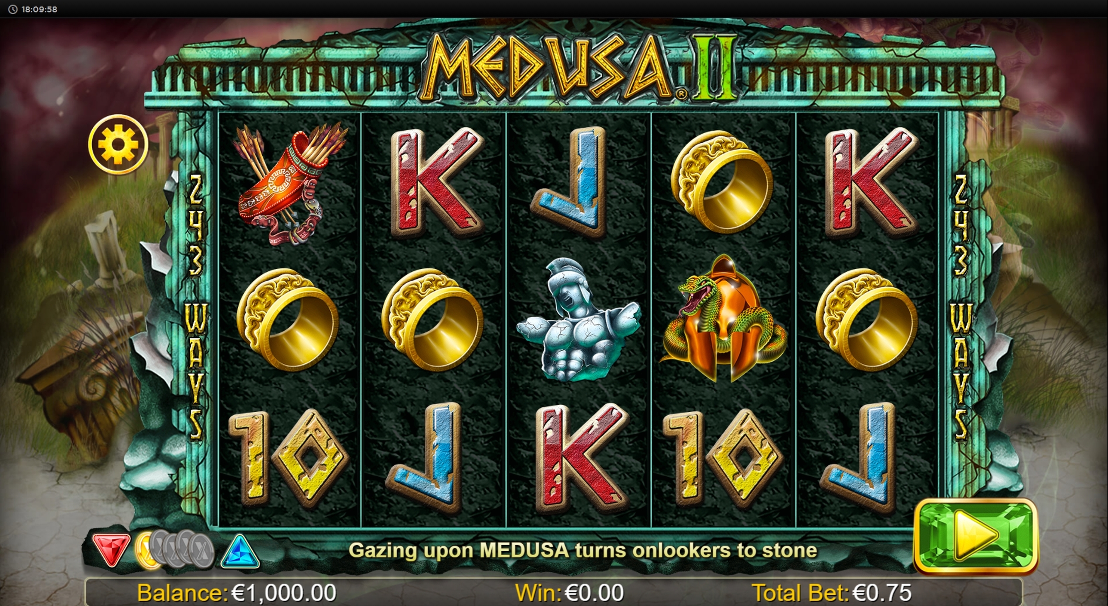 Reels in Medusa 2 HQ Slot Game by NextGen Gaming
