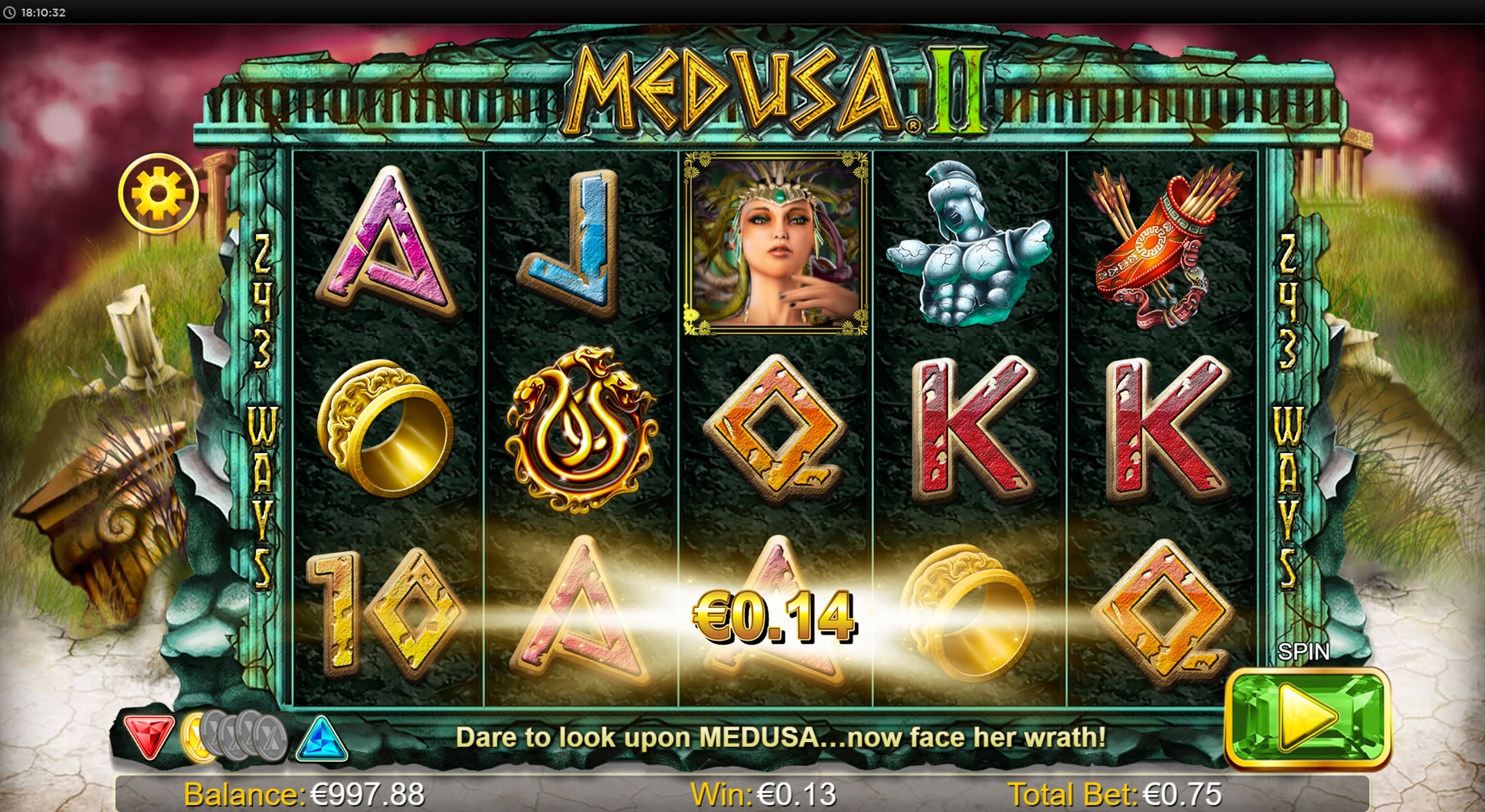 Win Money in Medusa 2 HQ Free Slot Game by NextGen Gaming