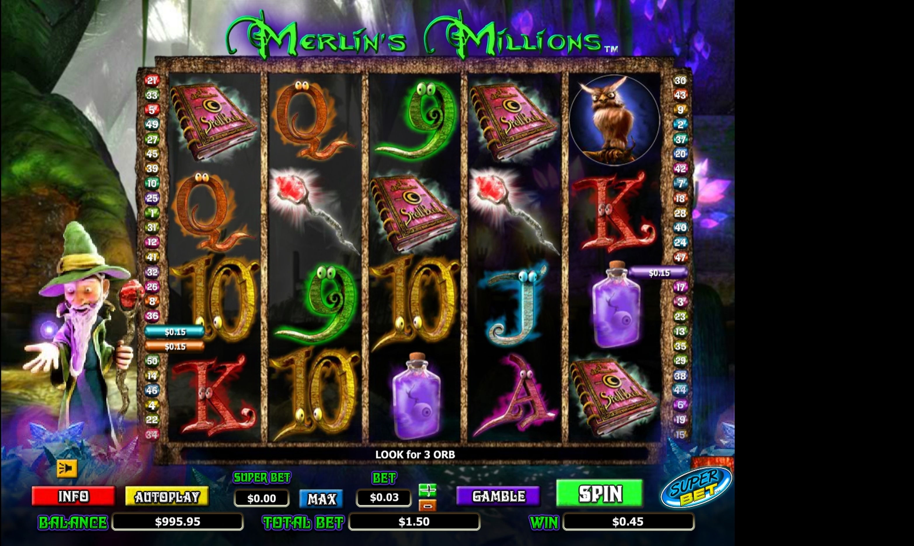 Win Money in Merlin's Millions Superbet Free Slot Game by NextGen Gaming