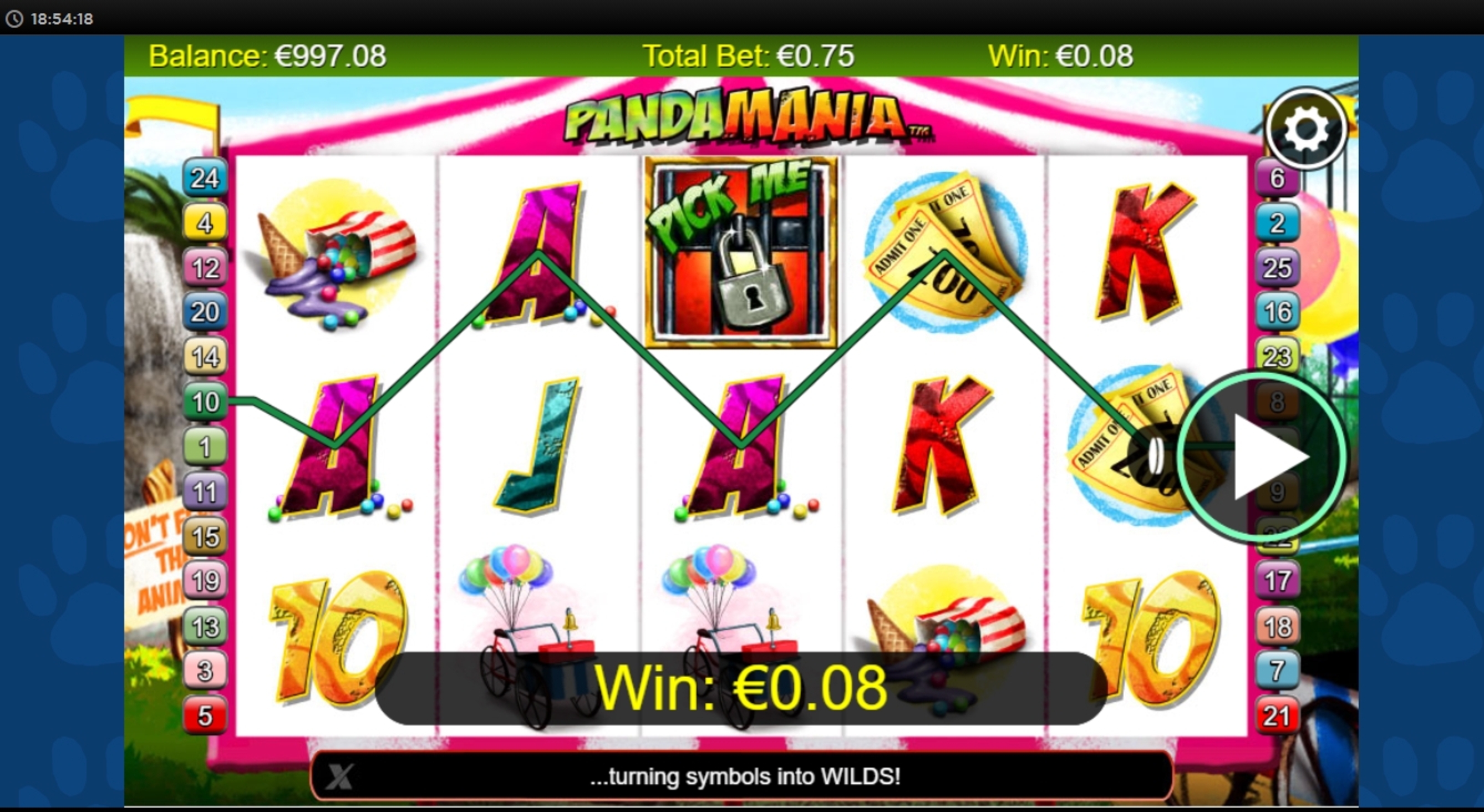 Win Money in Pandamania Free Slot Game by NextGen Gaming