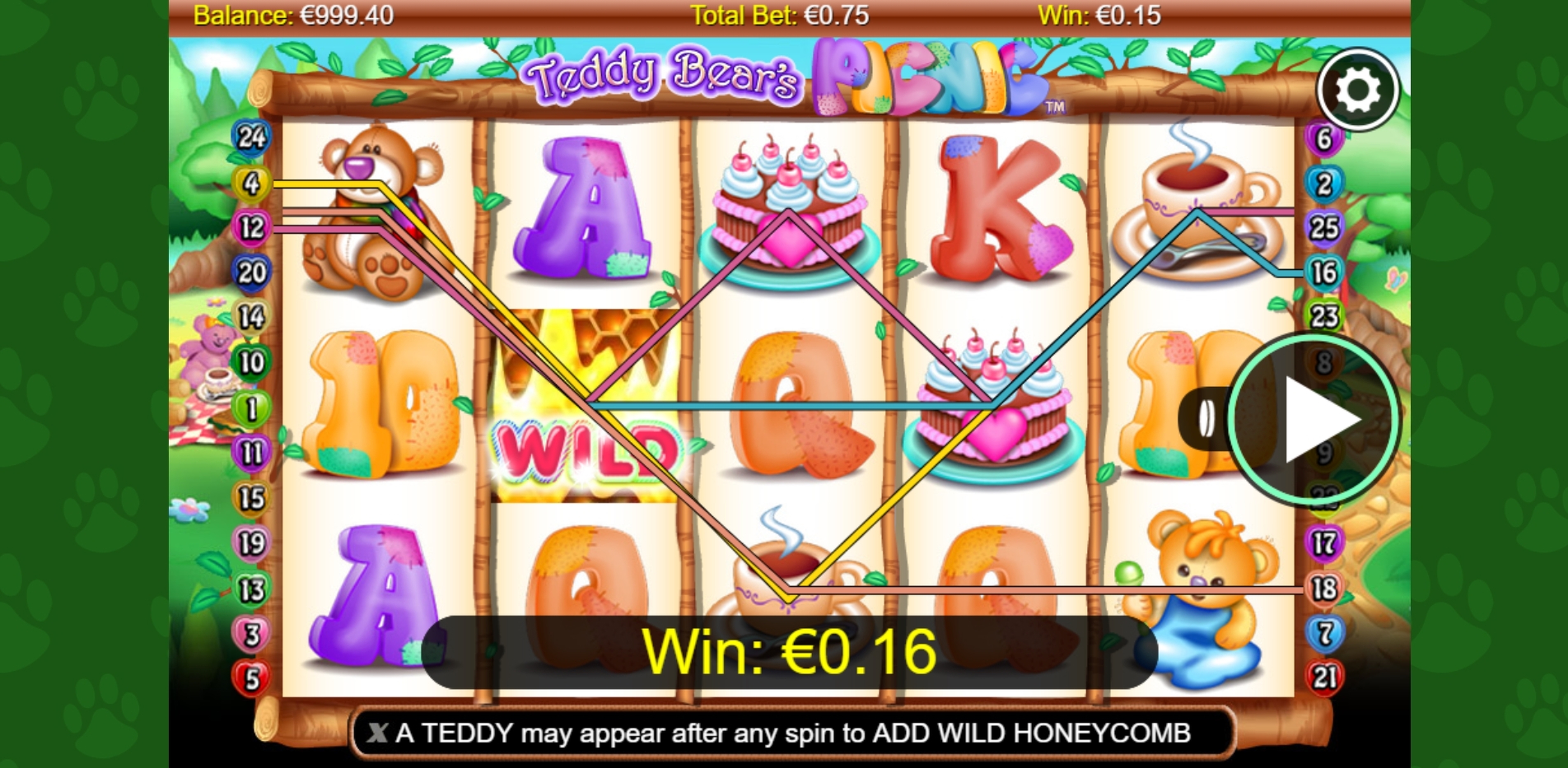 Win Money in Teddy bear's Picnic Free Slot Game by NextGen Gaming