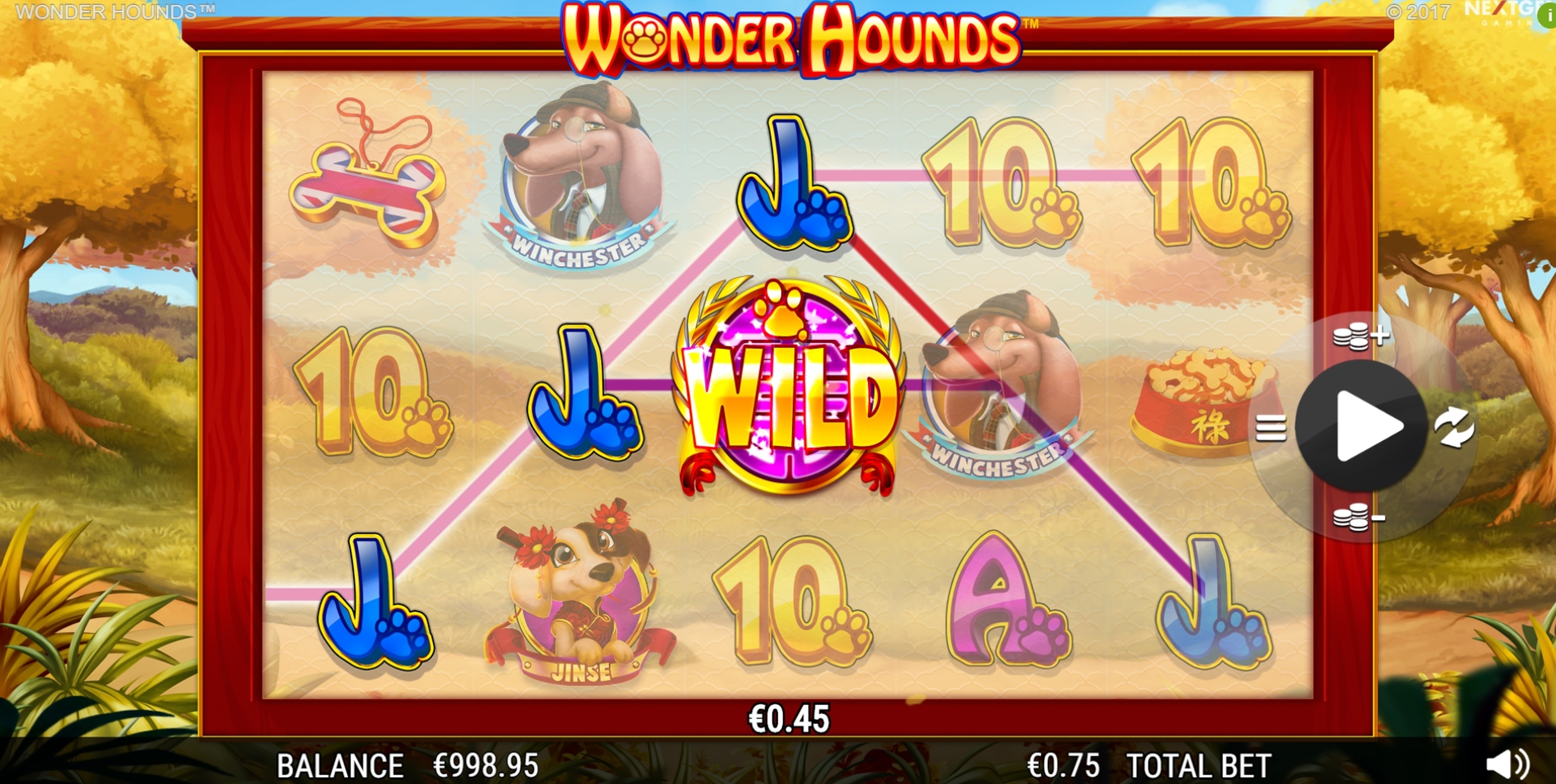 Win Money in Wonder Hounds Free Slot Game by NextGen Gaming