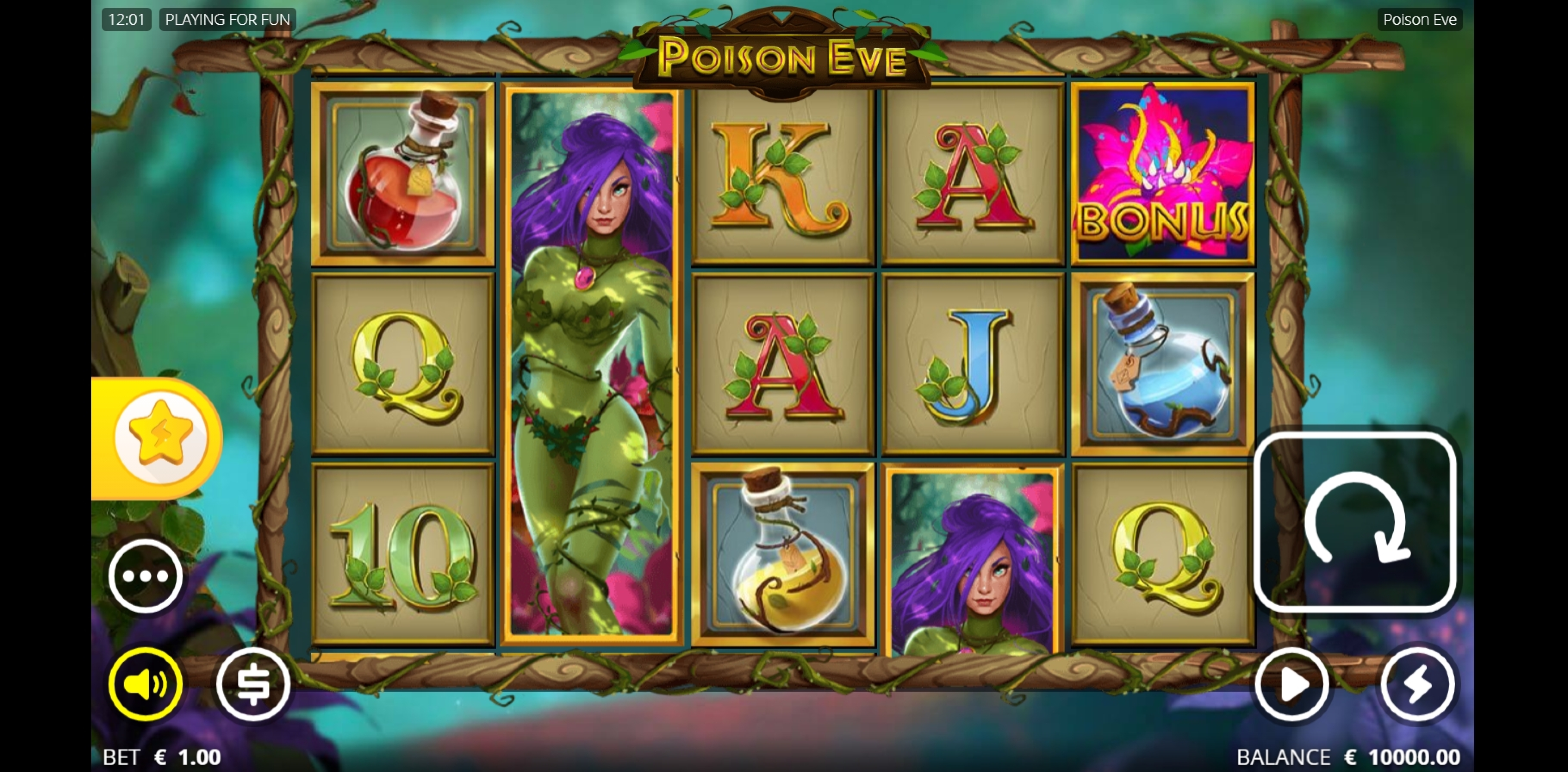 Reels in Poison Eve Slot Game by Nolimit City