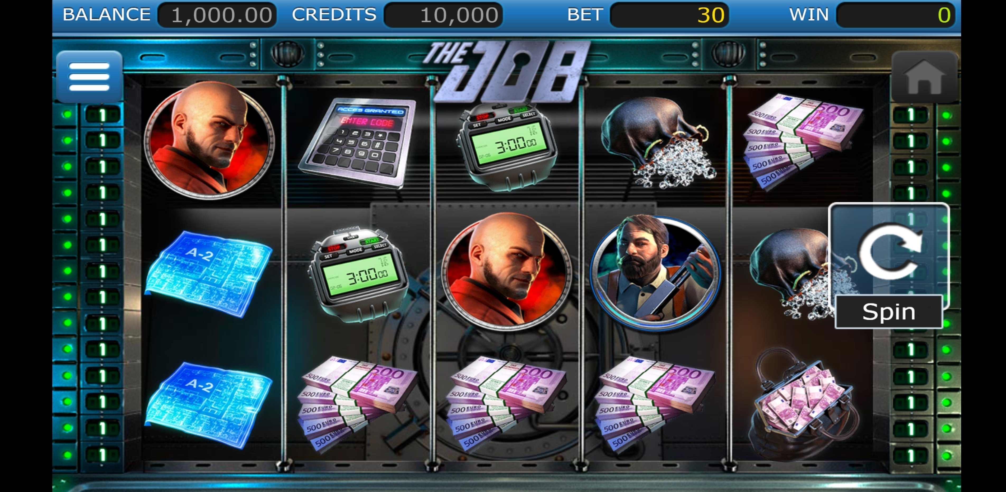 Reels in The Job Slot Game by Nucleus Gaming