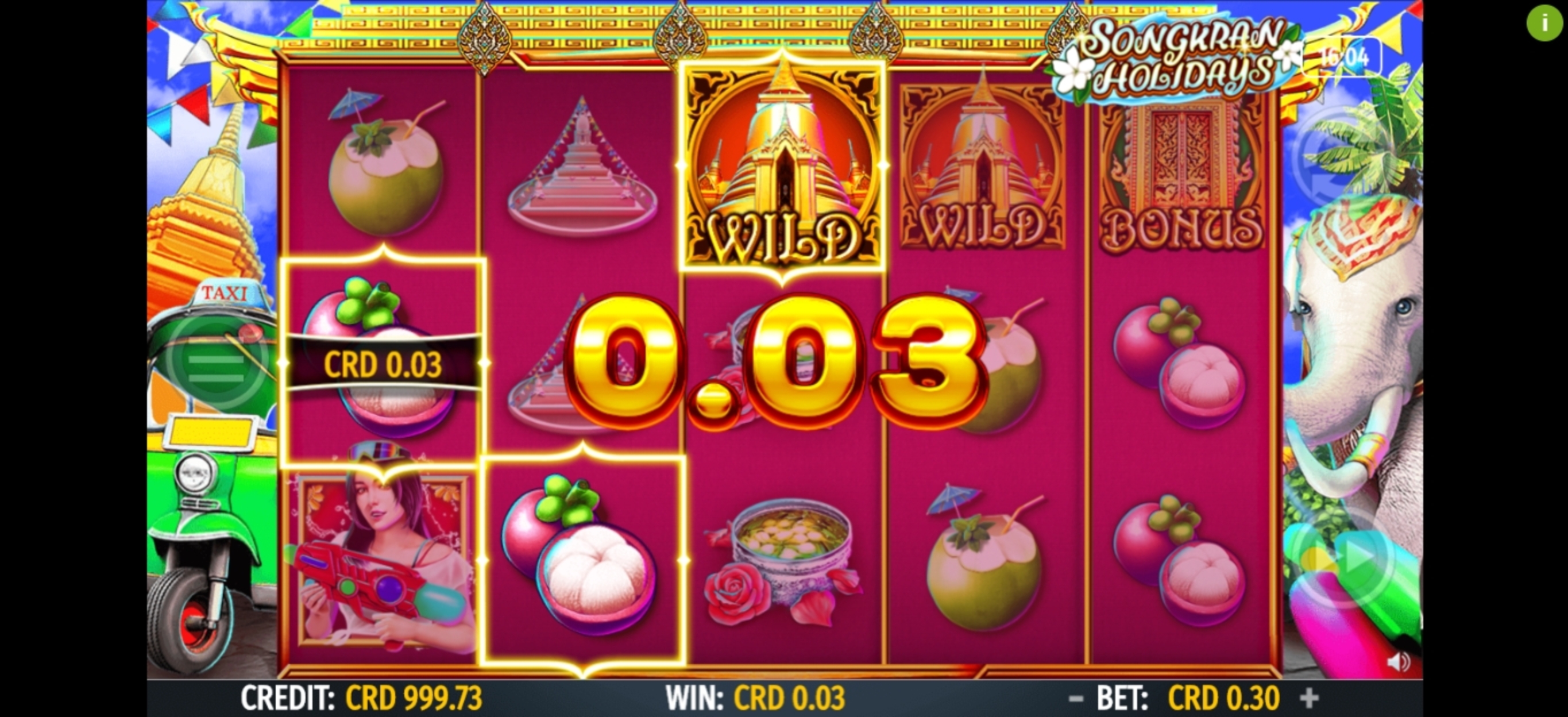 Win Money in Songkran Holidays Free Slot Game by Octavian Gaming
