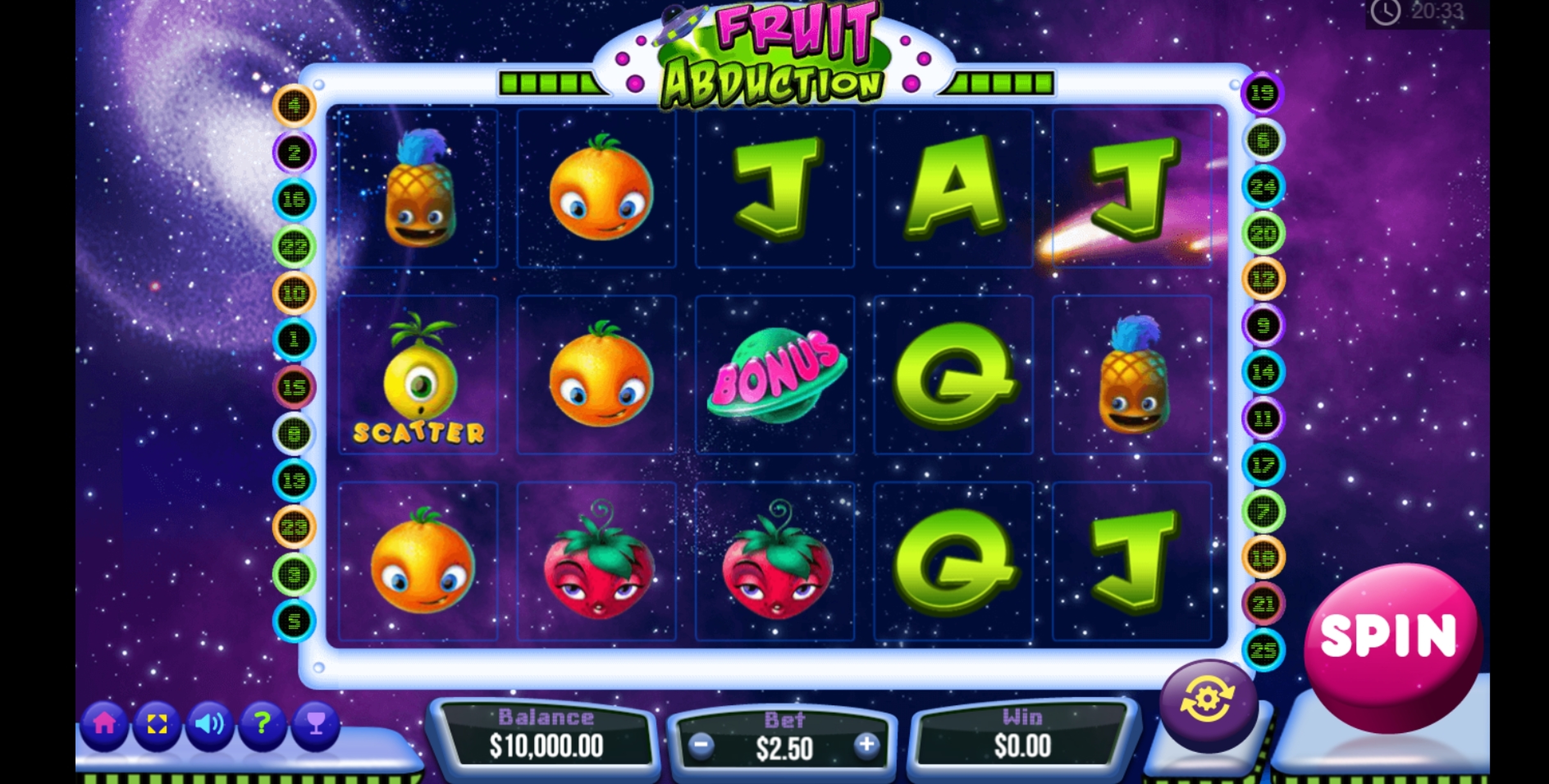 Reels in Fruit Abduction Slot Game by PariPlay