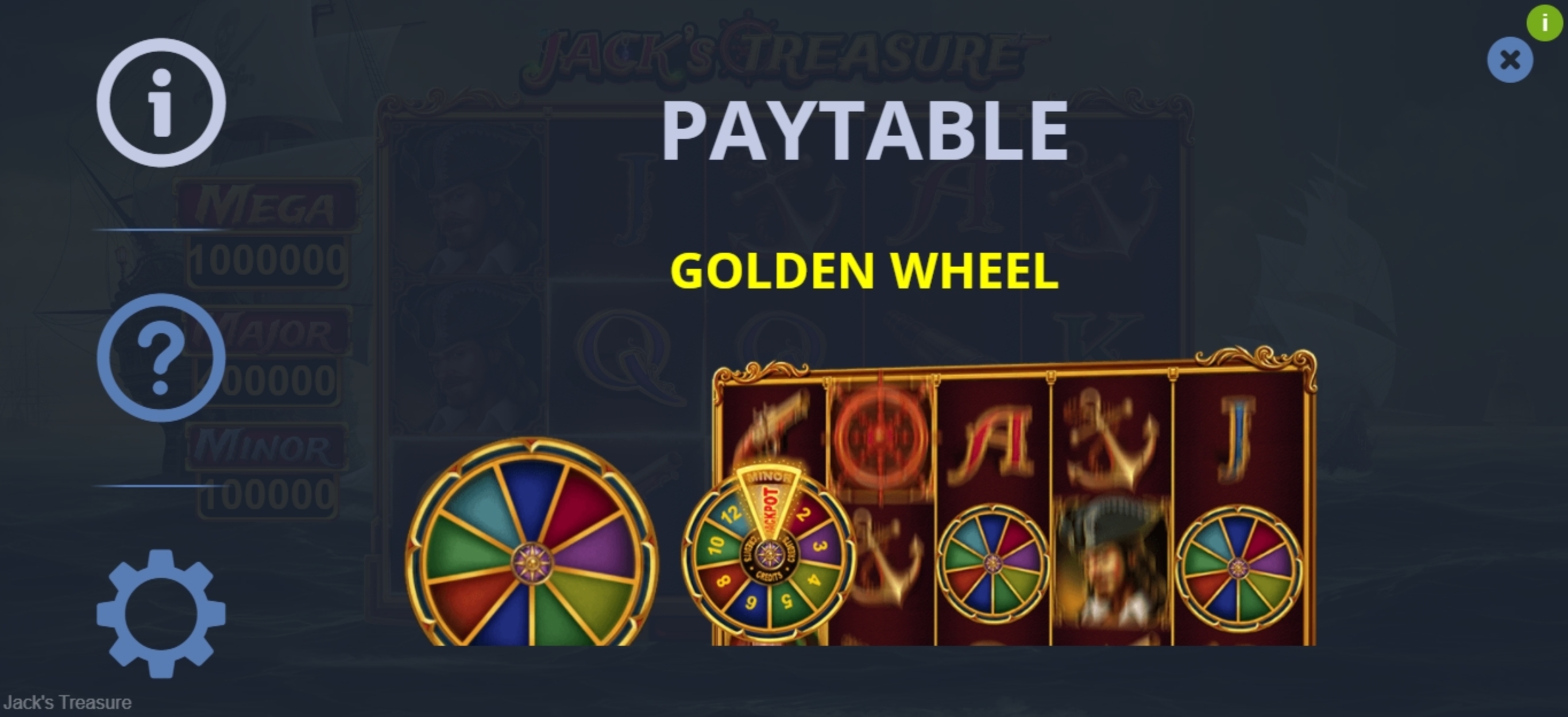 Info of Jack Treasure Slot Game by PariPlay